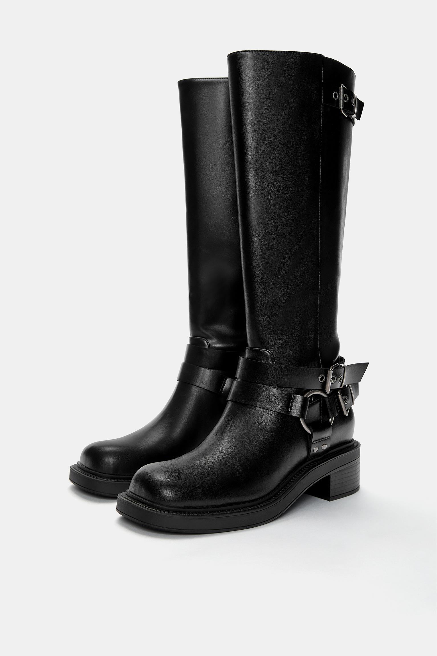 Buckle Stivali Pull&bear Stivali Alti Stivaletti Donna Pull