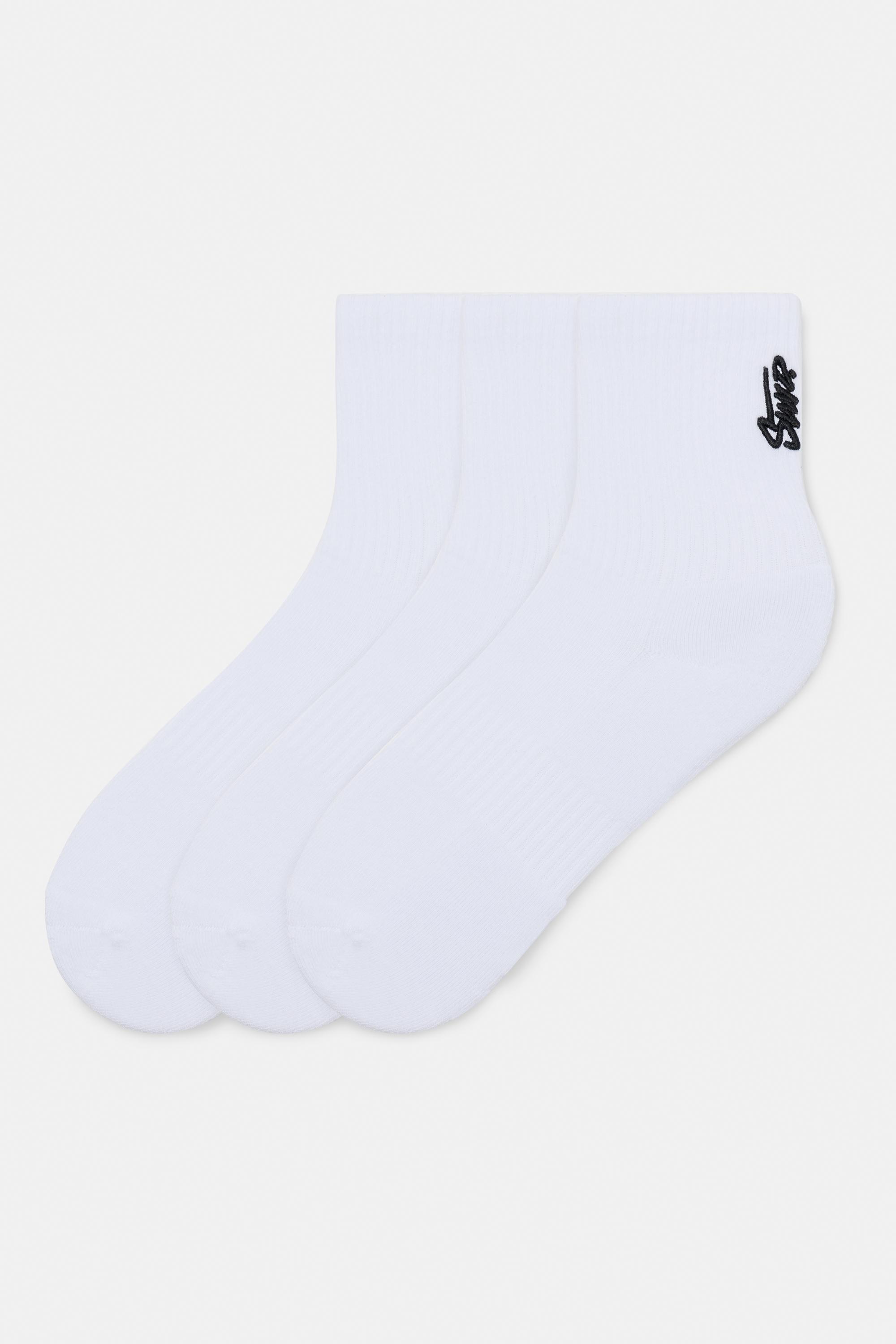 Pack of 3 pairs of STWD socks — White