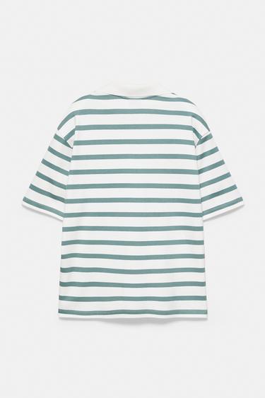 Short sleeve interlock polo shirt — Striped 6