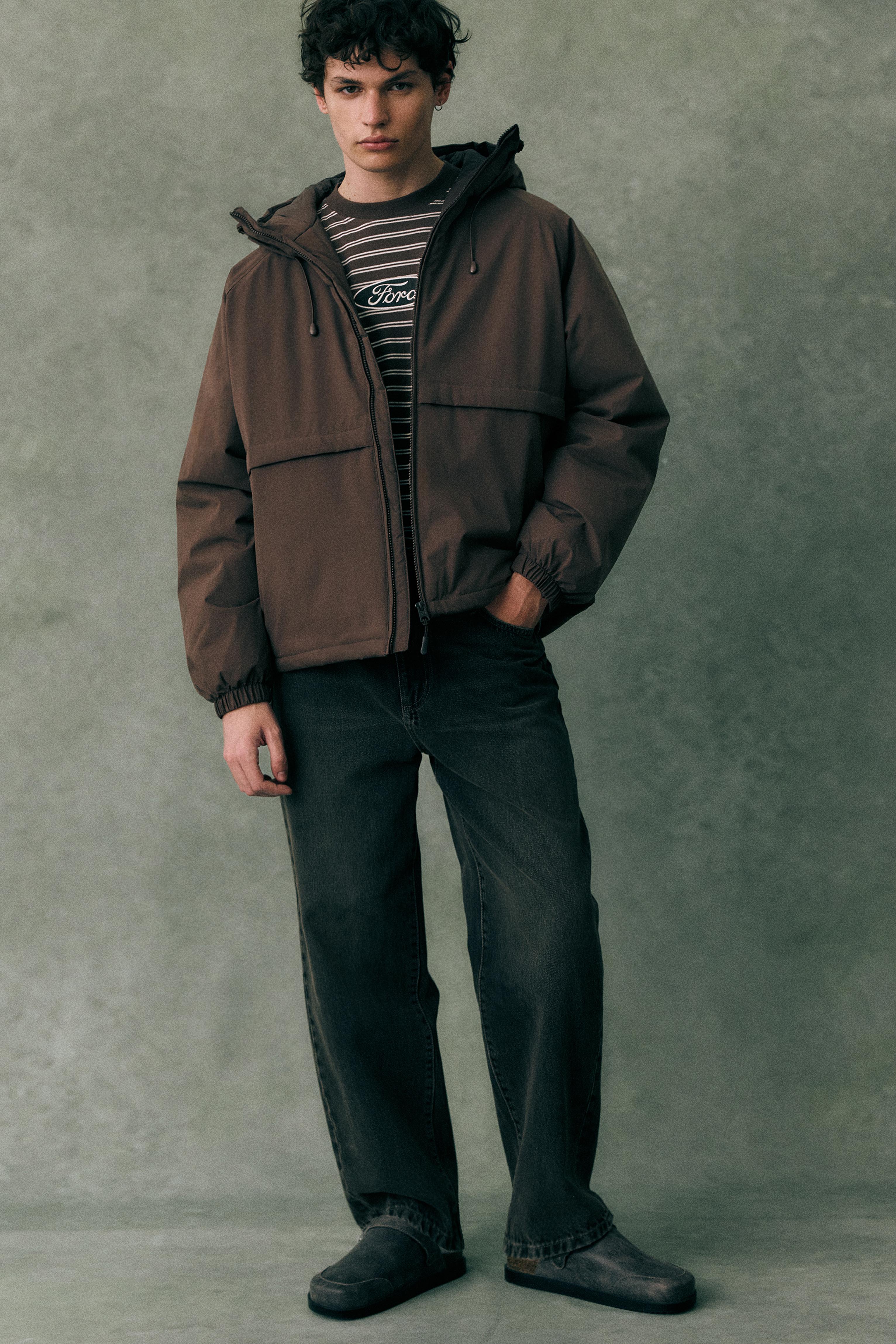 Dik yaka şişme mont - Görsel 29