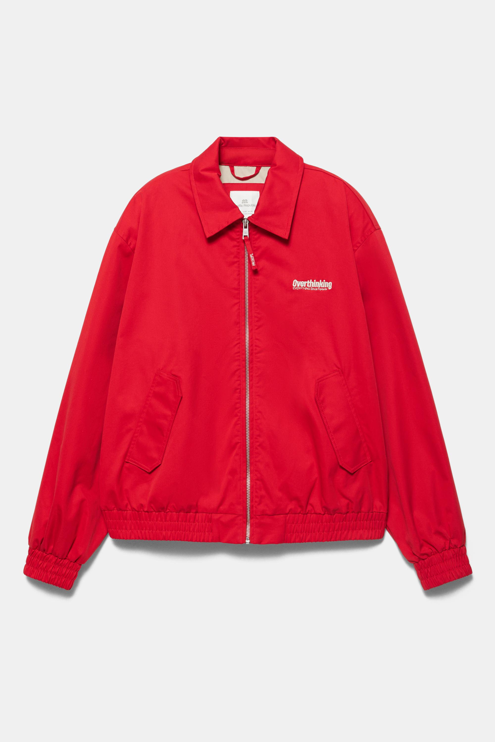 Nakışlı kırmızı ceket - Görsel 2