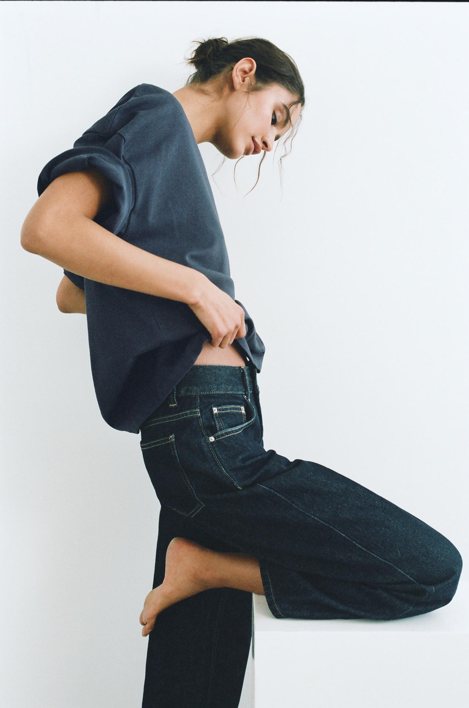 Oversize short sleeve T-shirt — Navy
