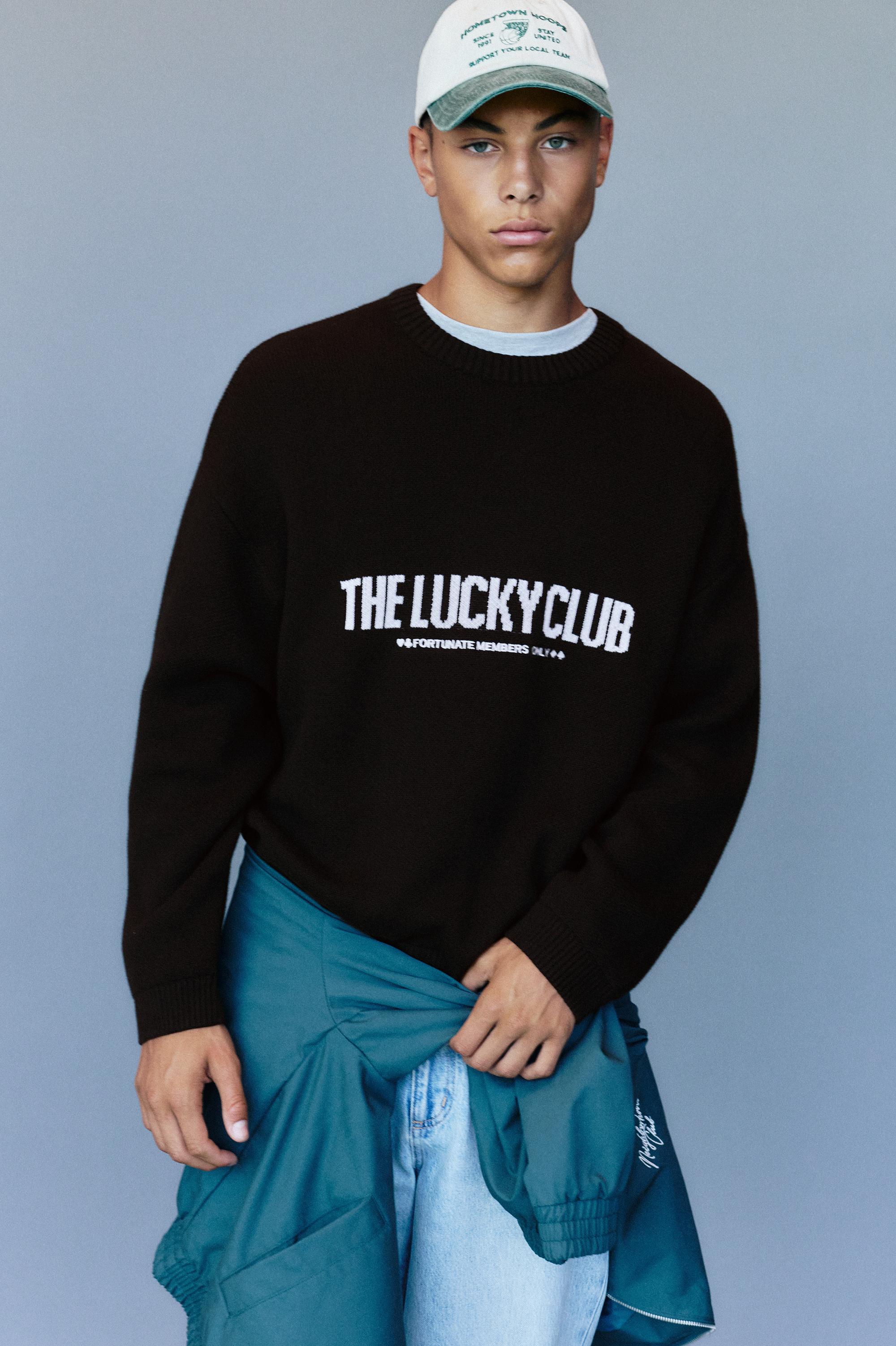 STWD graphic jumper — Black