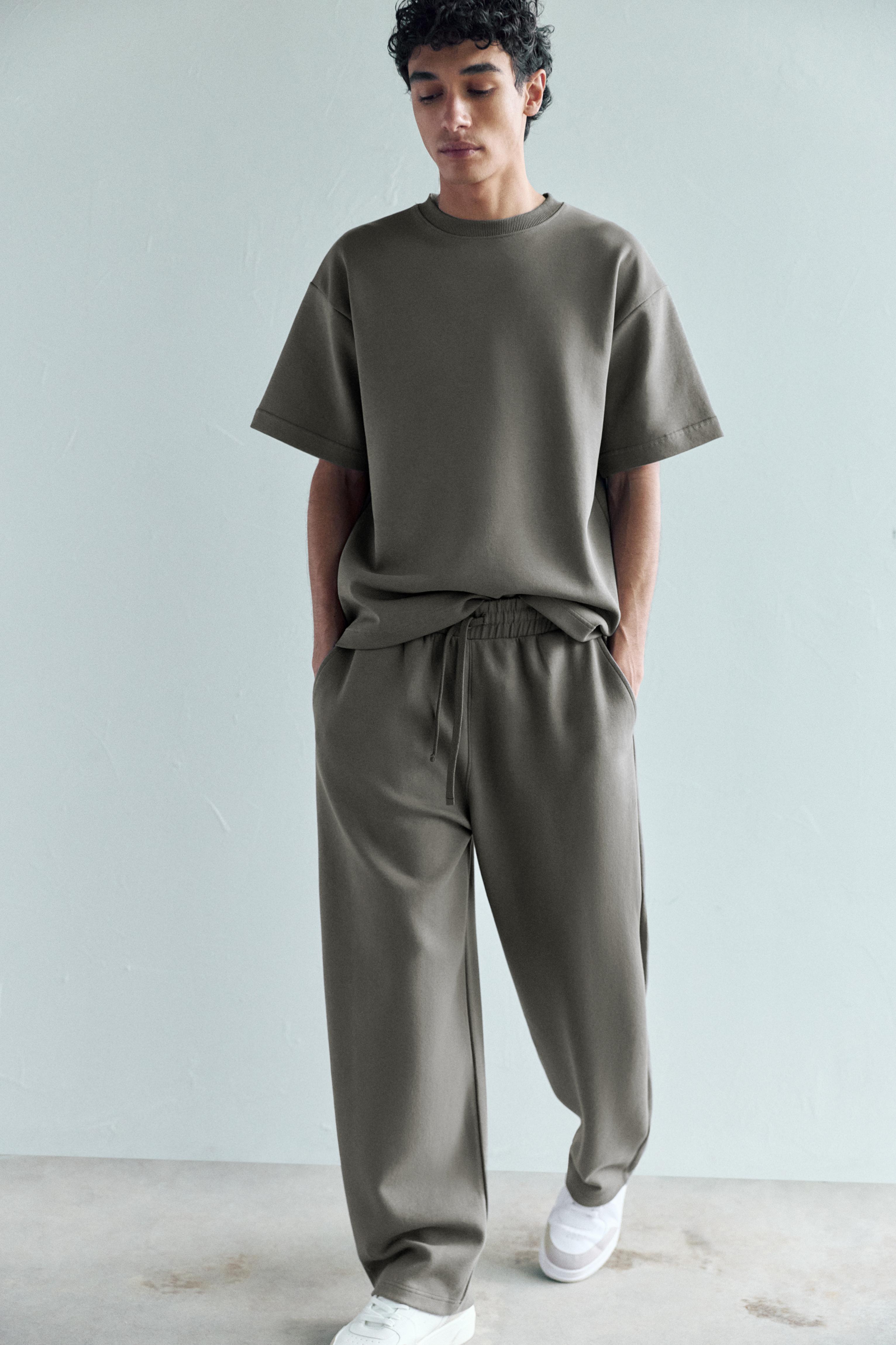 Basic short sleeve sweatshirt — Anthracite grey