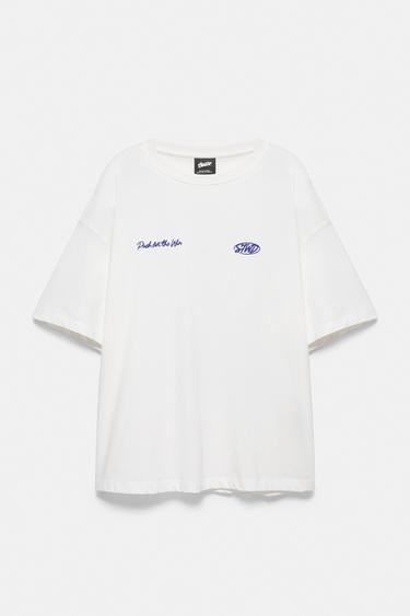 STWD bear T-shirt — White 1