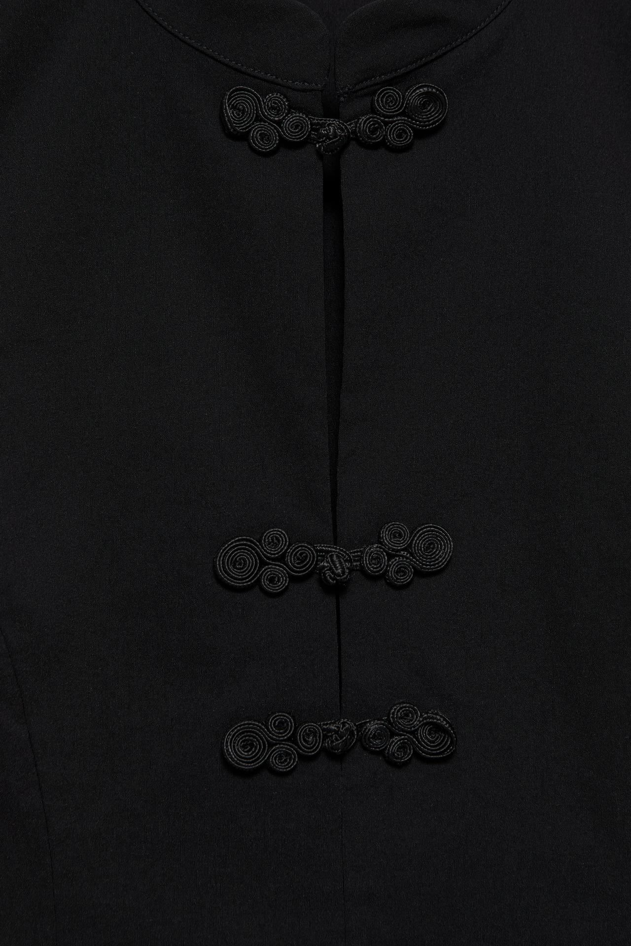 Knot detail top — Black