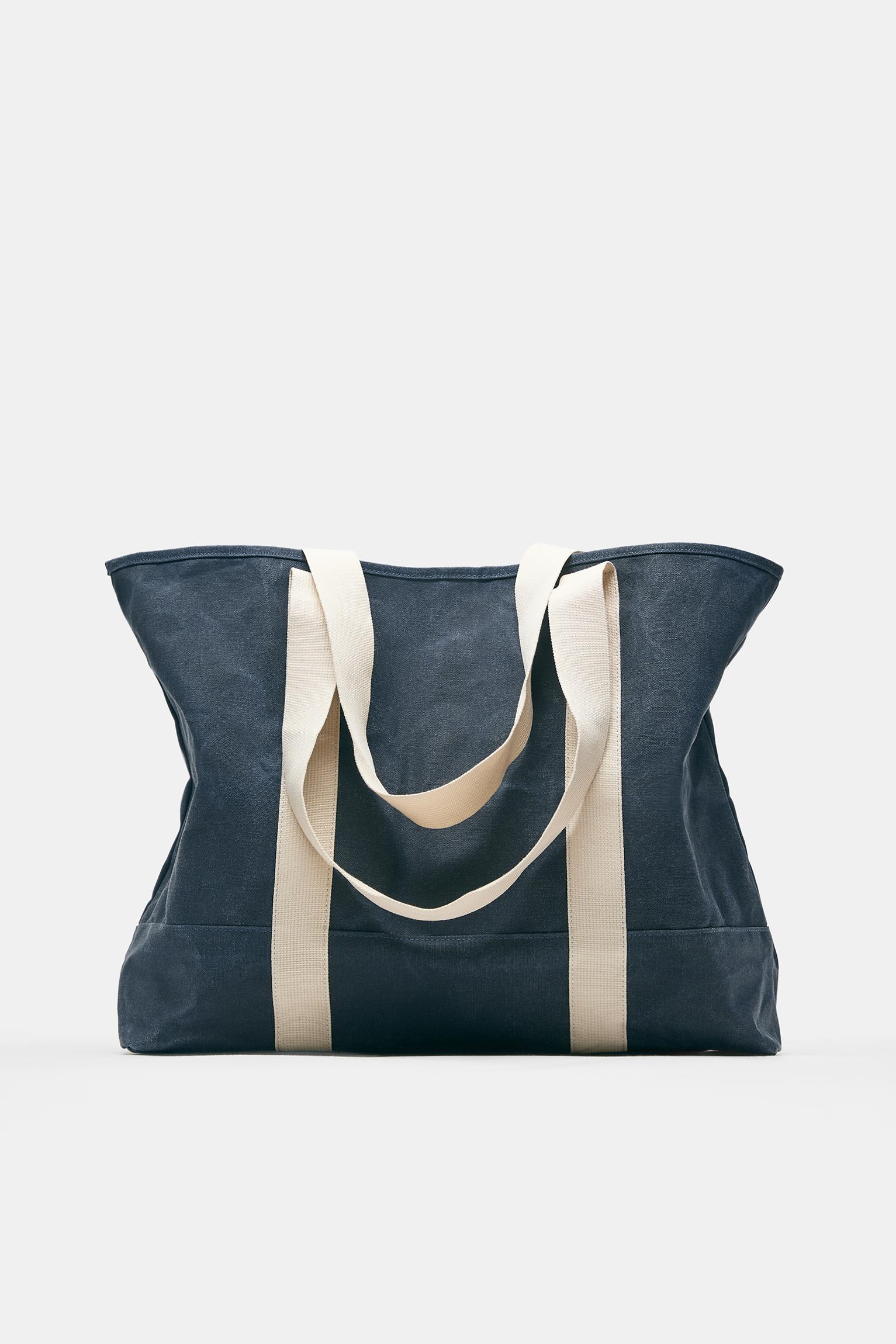 STWD eskitme görünümlü tote çanta - Görsel 13