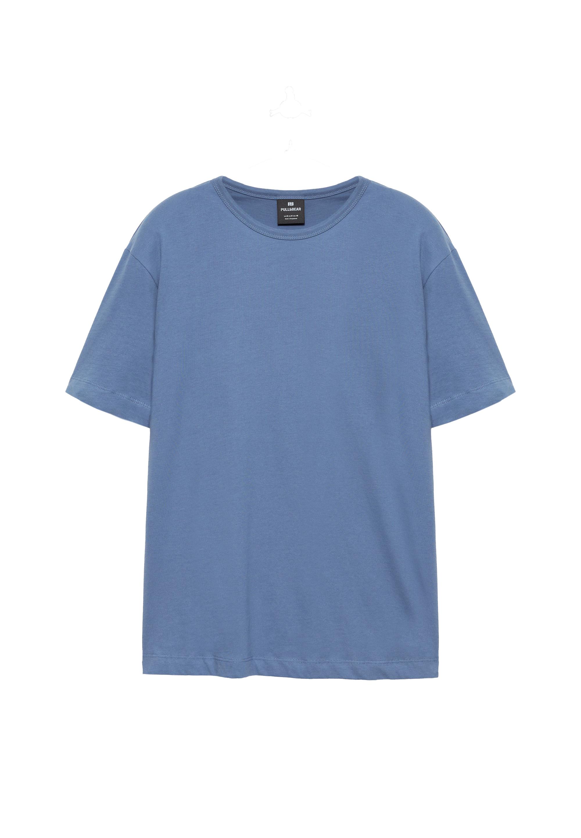 Slim fit basic T-shirt — Blue