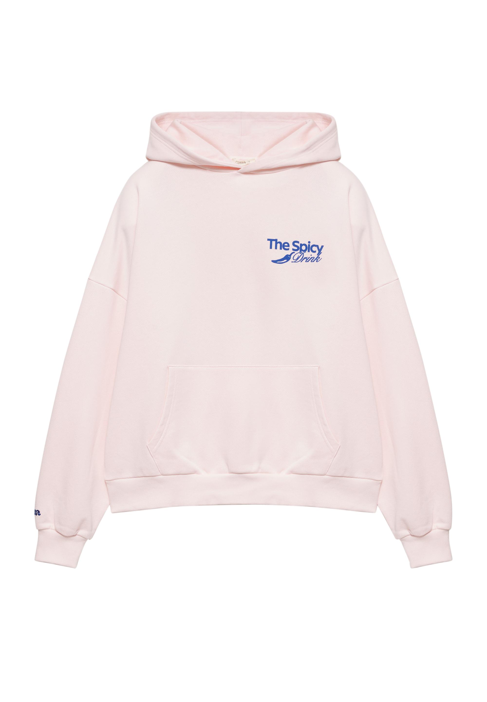 Graphic cup hoodie — Pale pink
