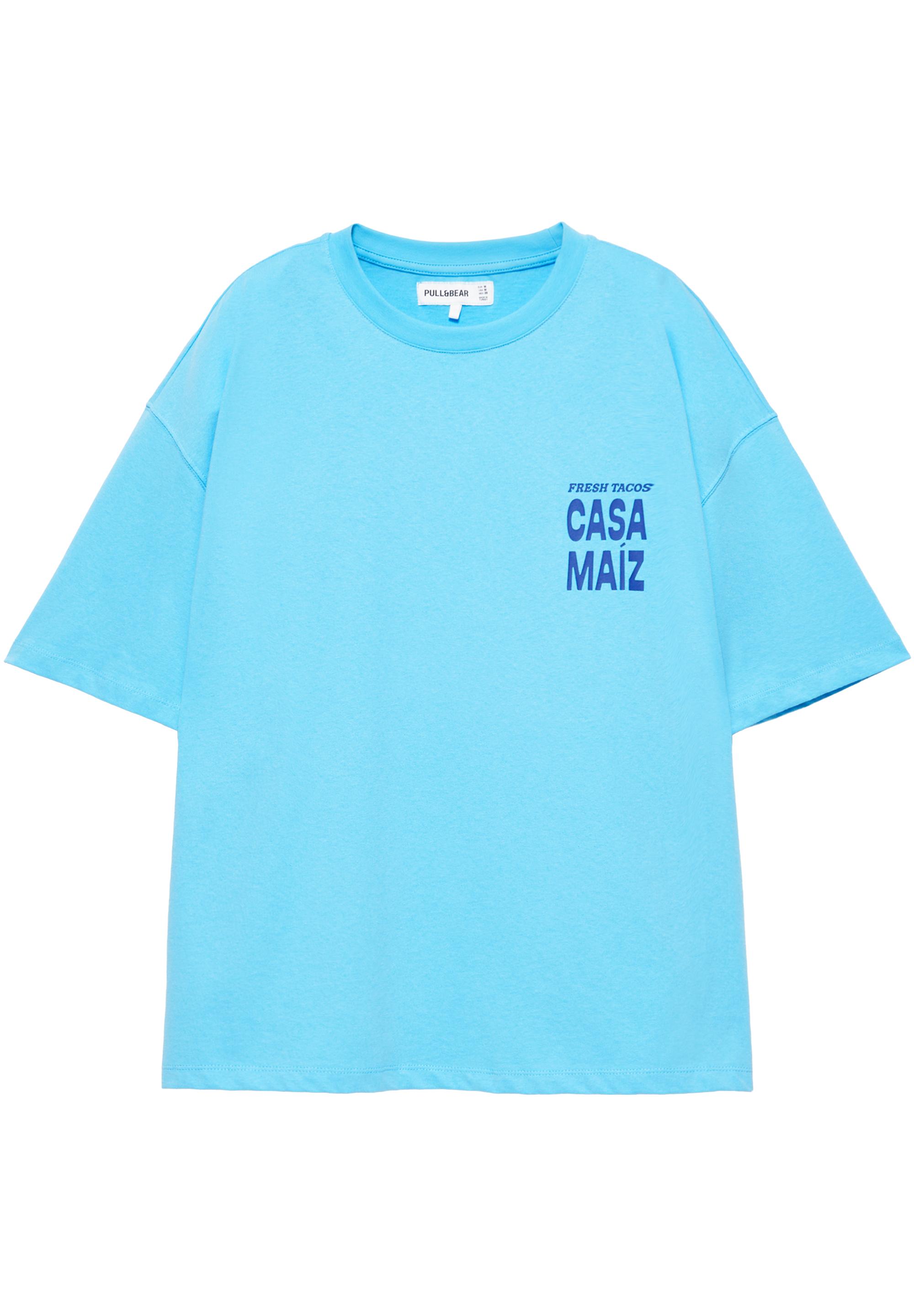 Taco graphic T-shirt — Pale blue