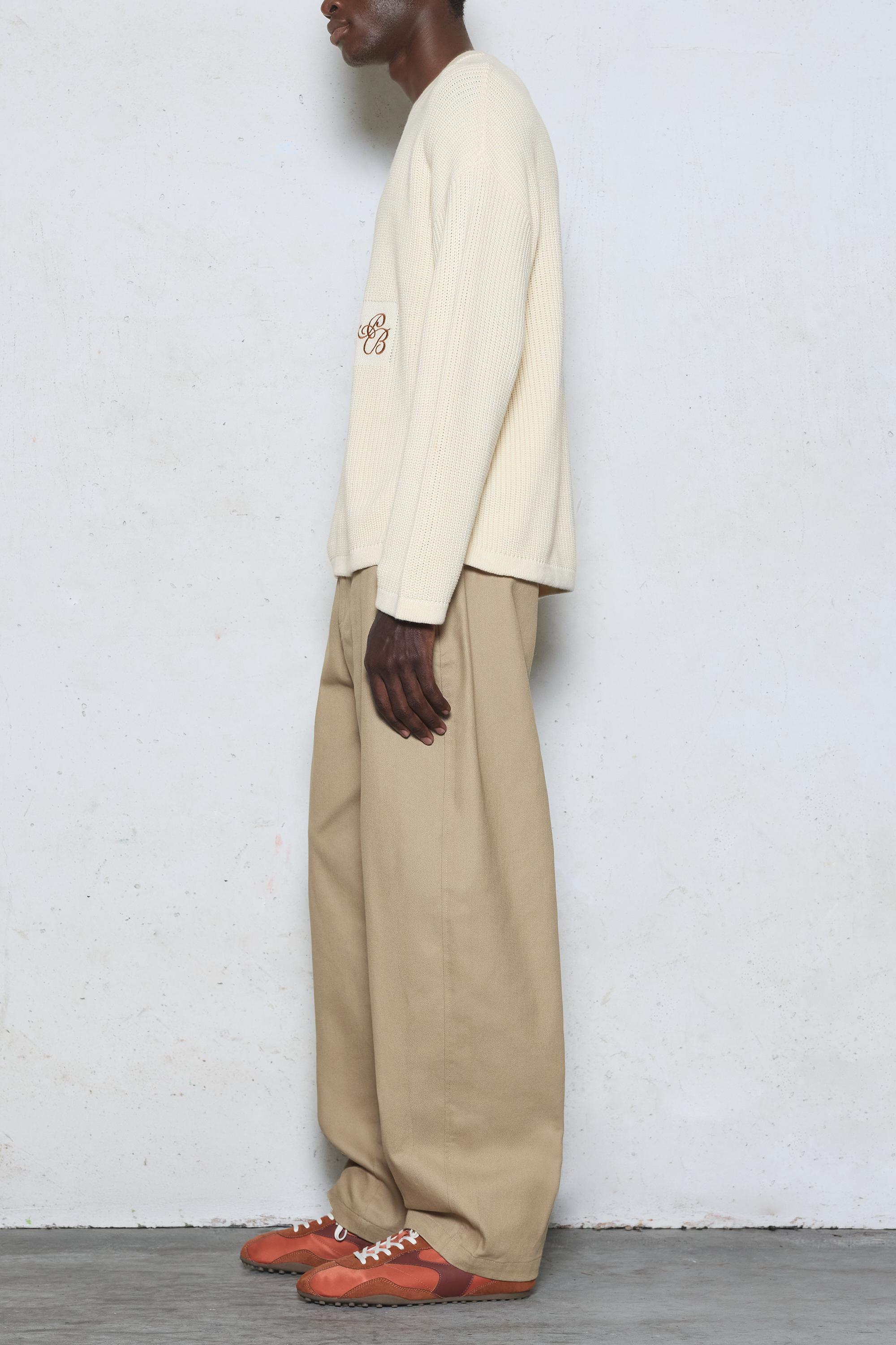Embroidered jumper — Off white