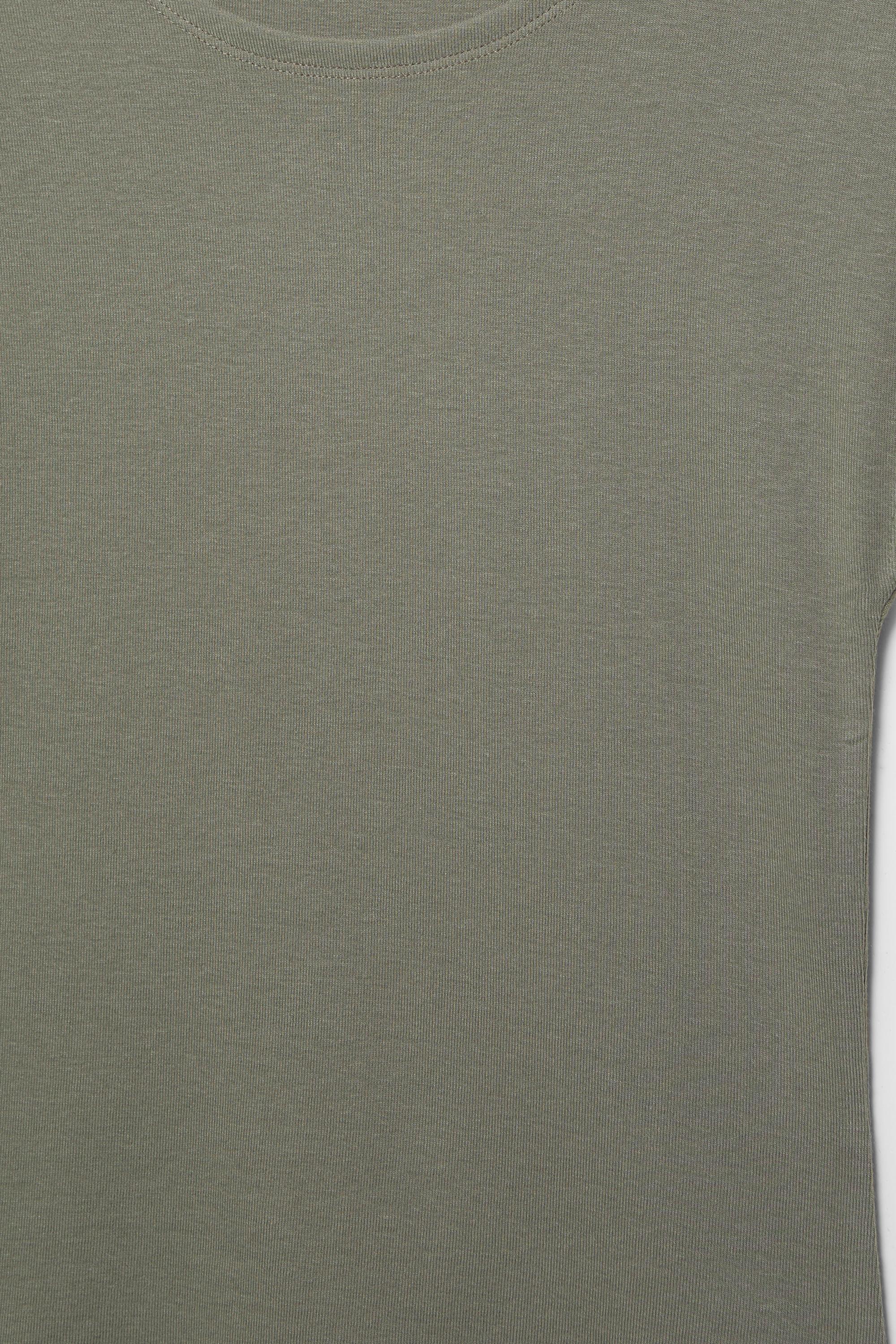 Fitted short sleeve T-shirt — Khaki