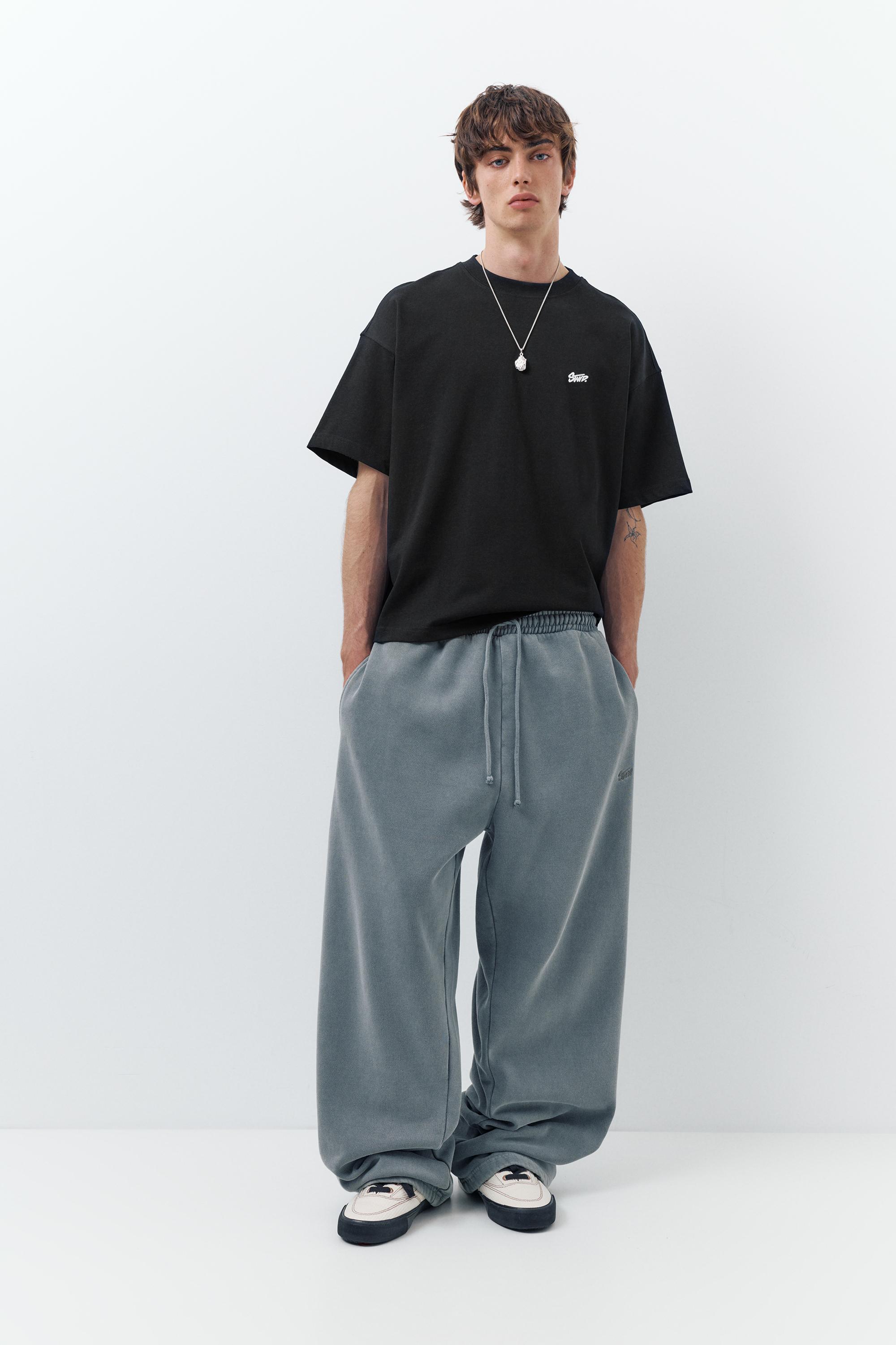 STWD logo boxy T-shirt — Black