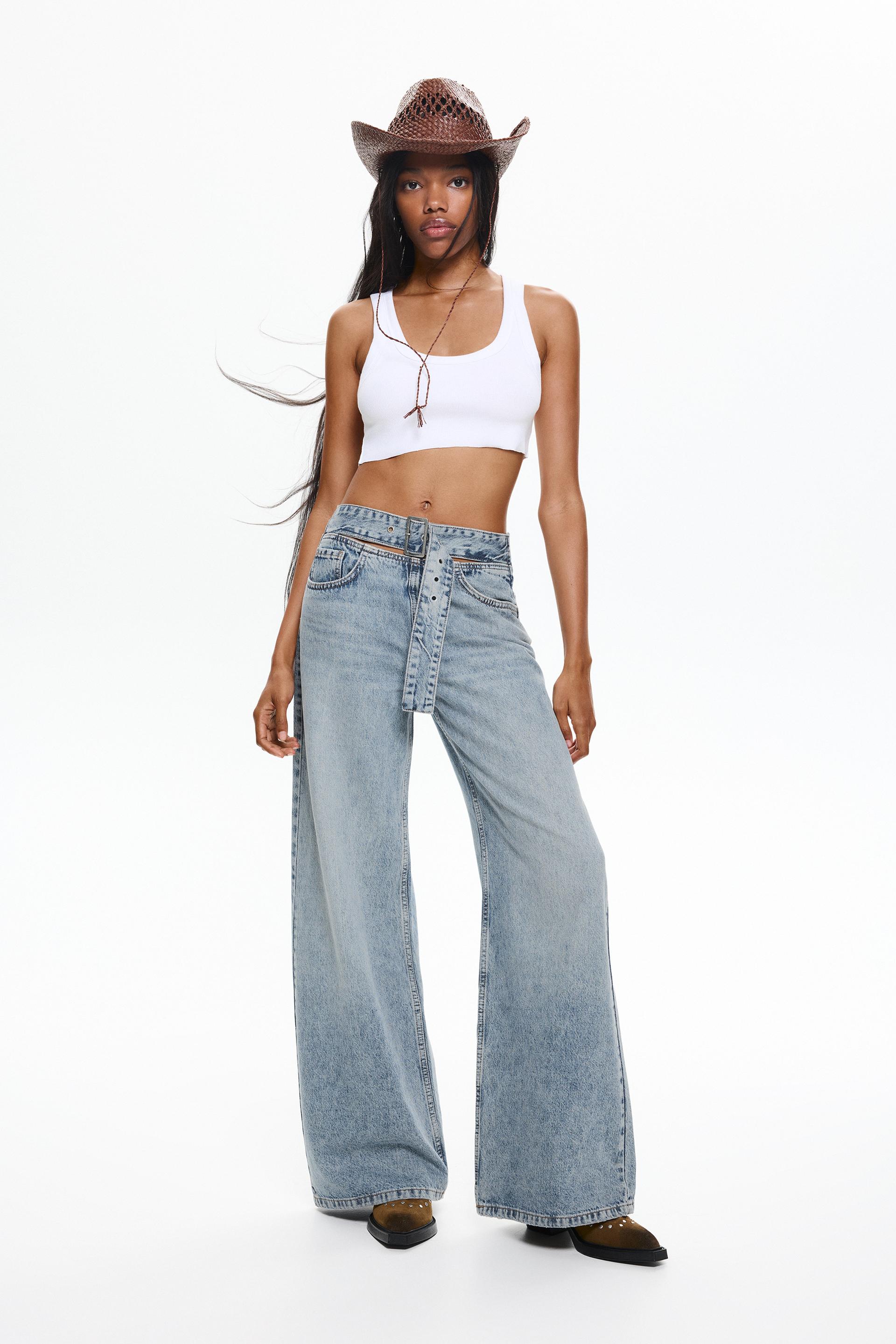 Leg Jeans Pantalon Palazzo Pull And Bear Straight Leg Jeans