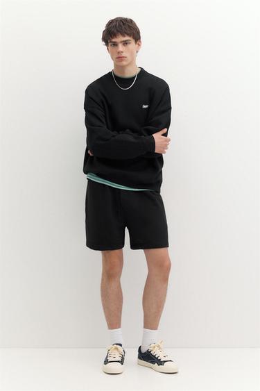 STWD jogger Bermuda shorts — Black 1