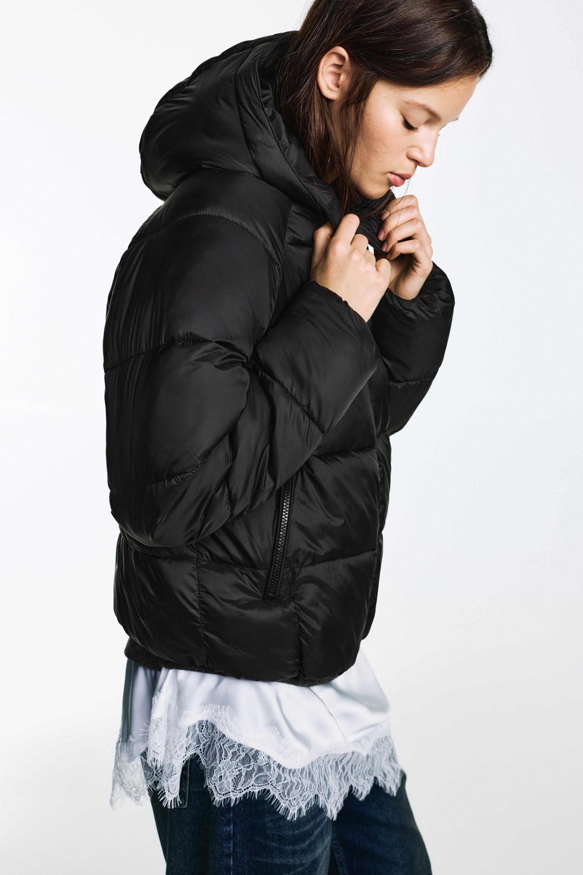 Puffer jacket — Black