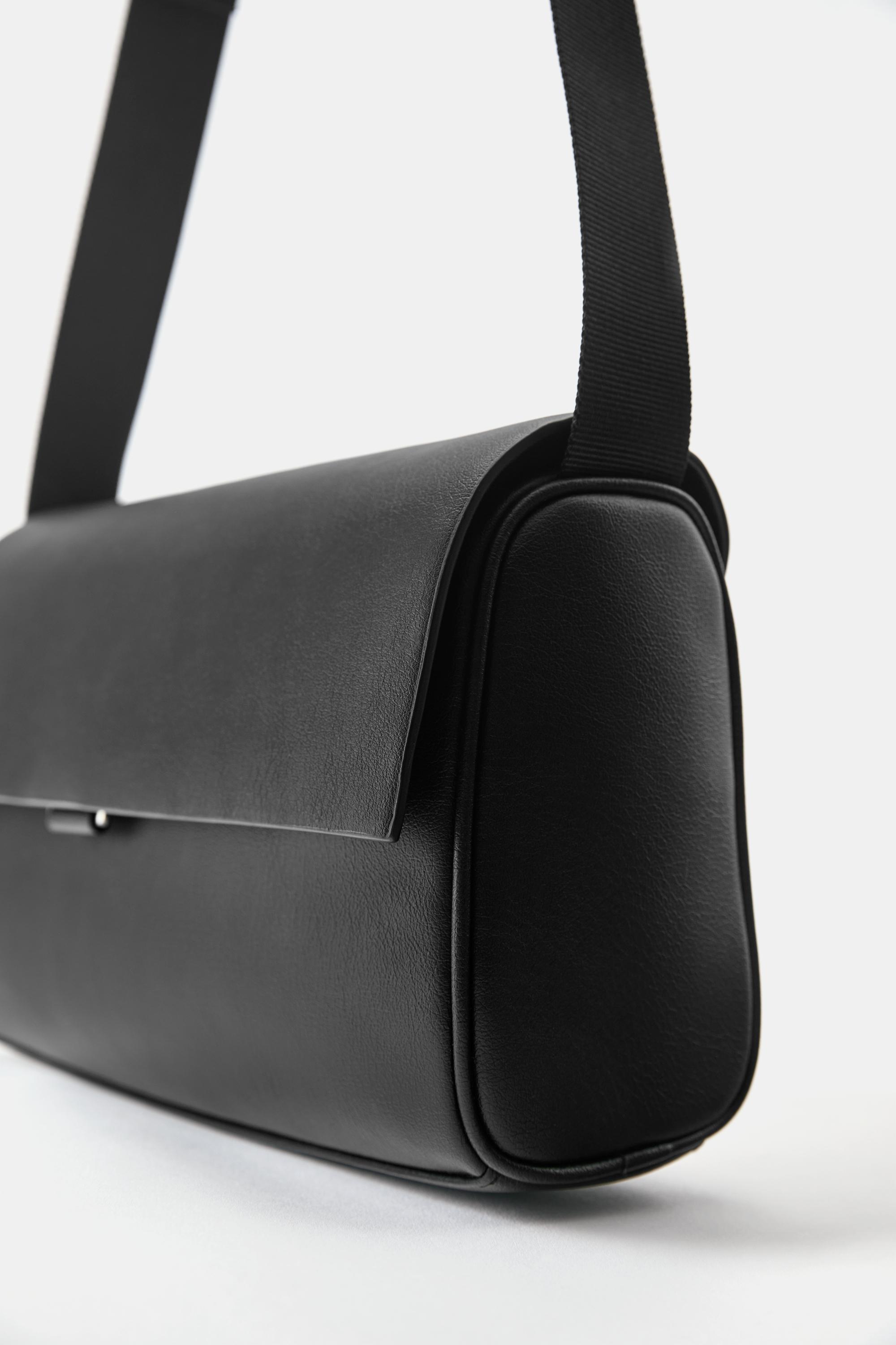 Flap crossbody bag — Black