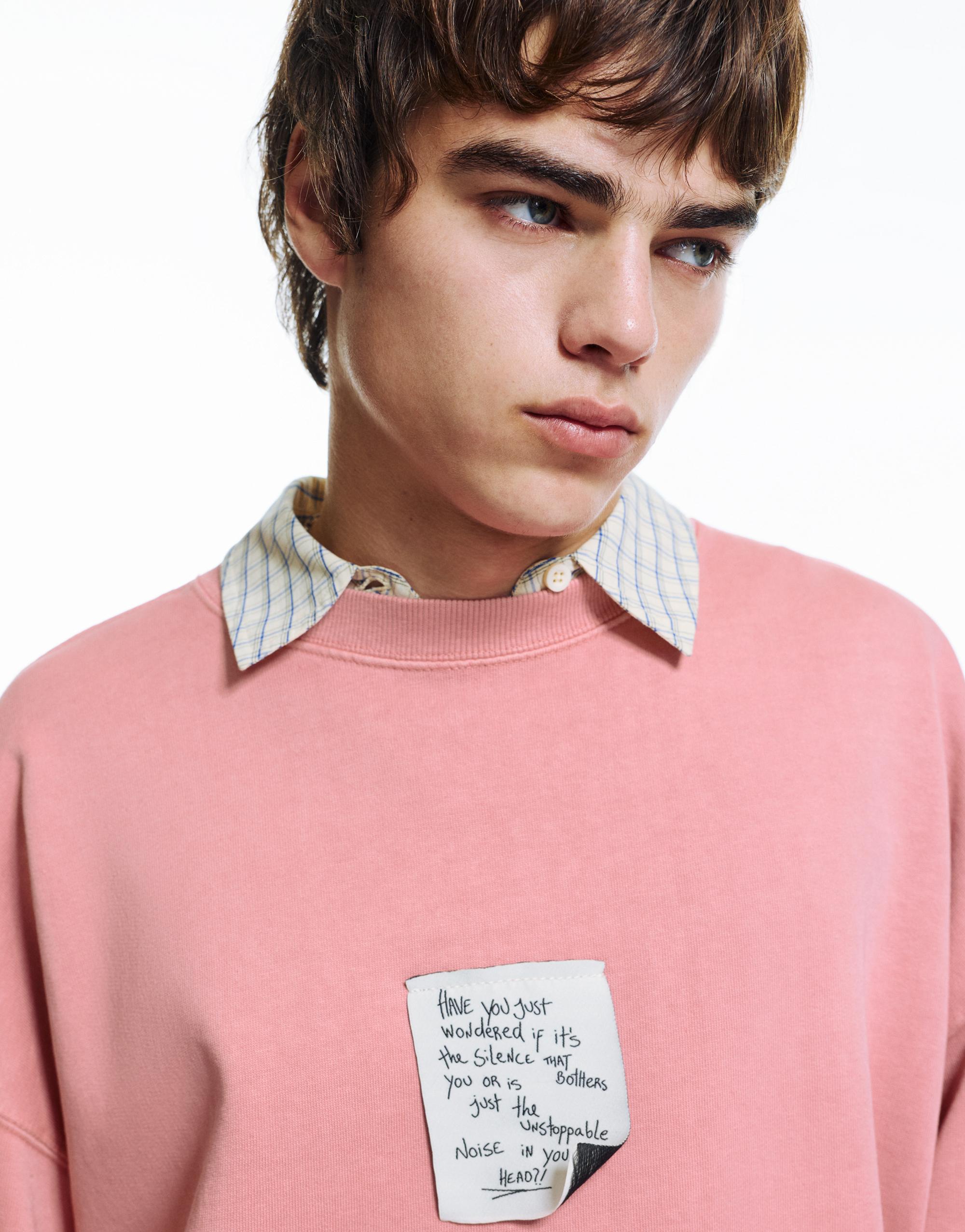 Pink label sweatshirt — Pink