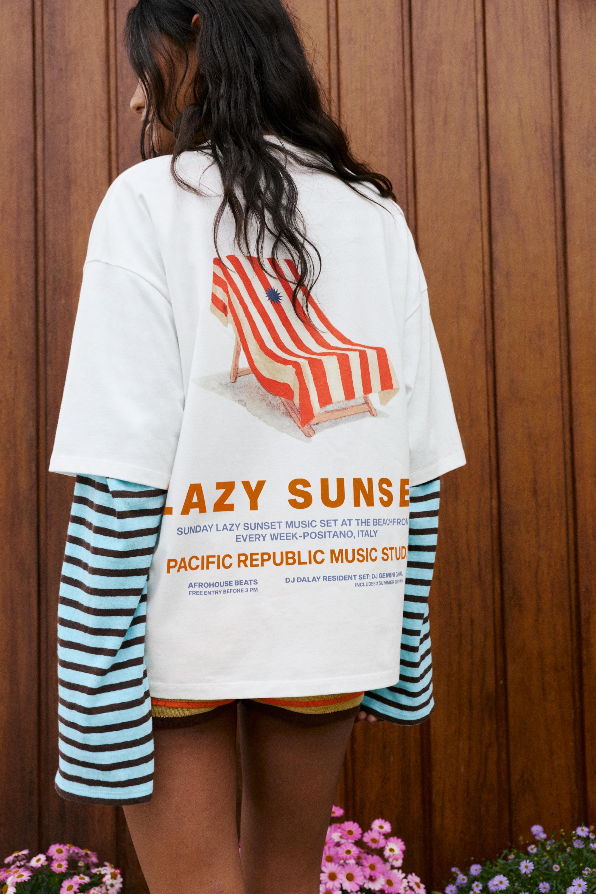 T-Shirt Com Gráfico De Rede
