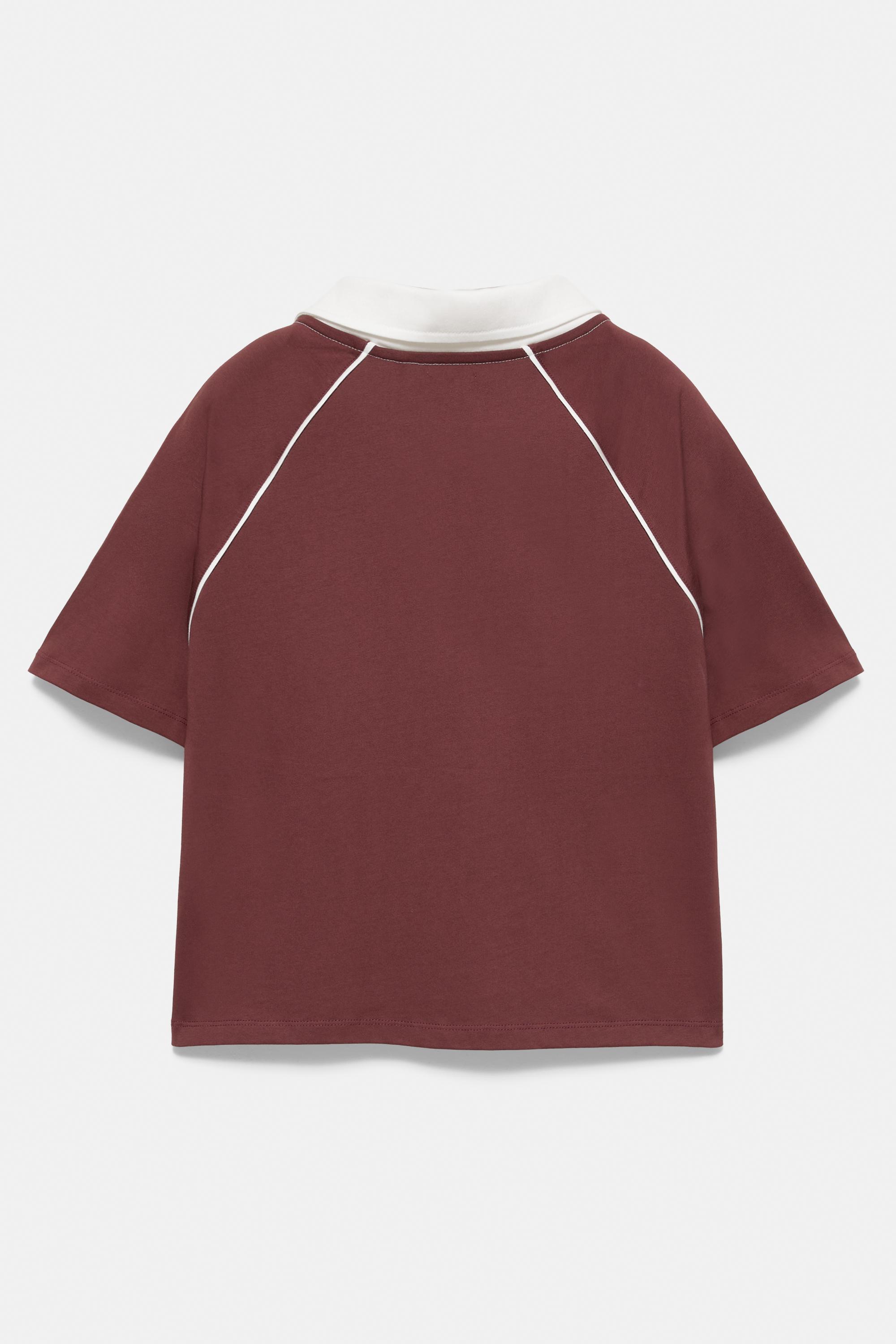 City graphic T-shirt — Maroon