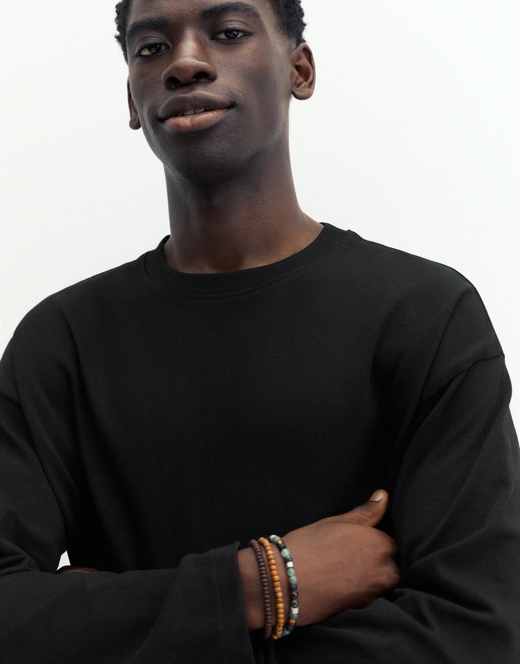 Heavy weight relaxed fit T-shirt — Black