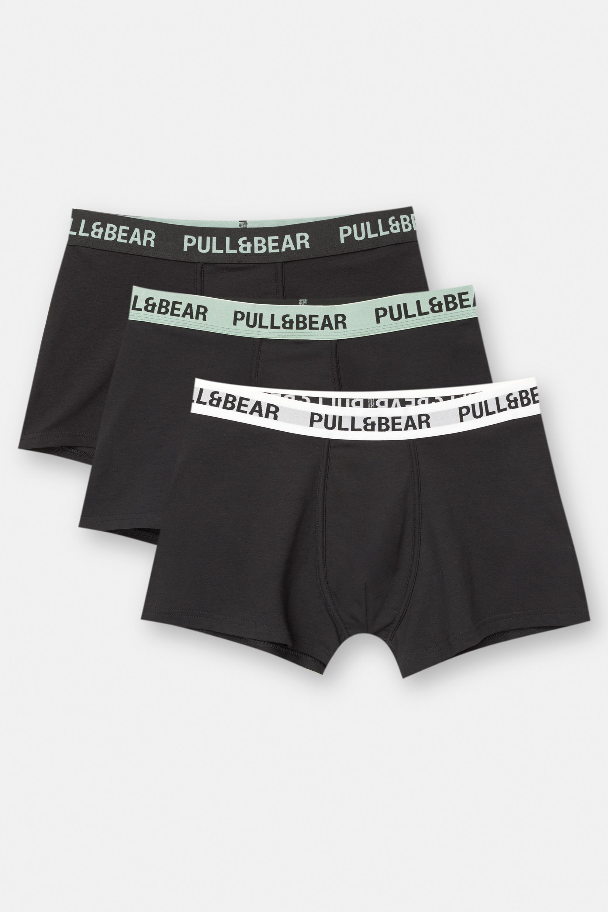 3er-Pack Schwarze Boxershorts Mit Minzlogo