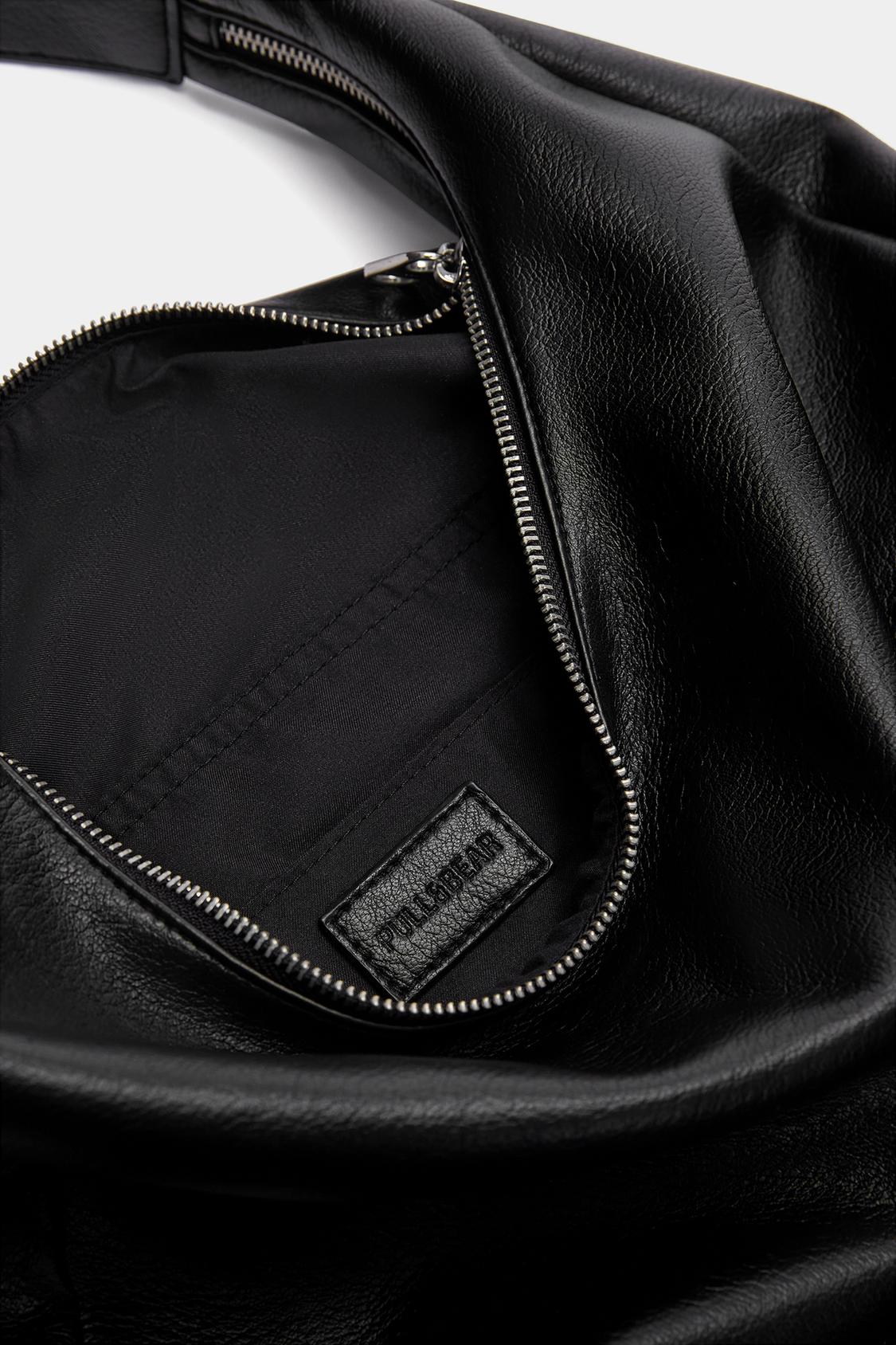 Leather effect shopper bag PULL&BEAR