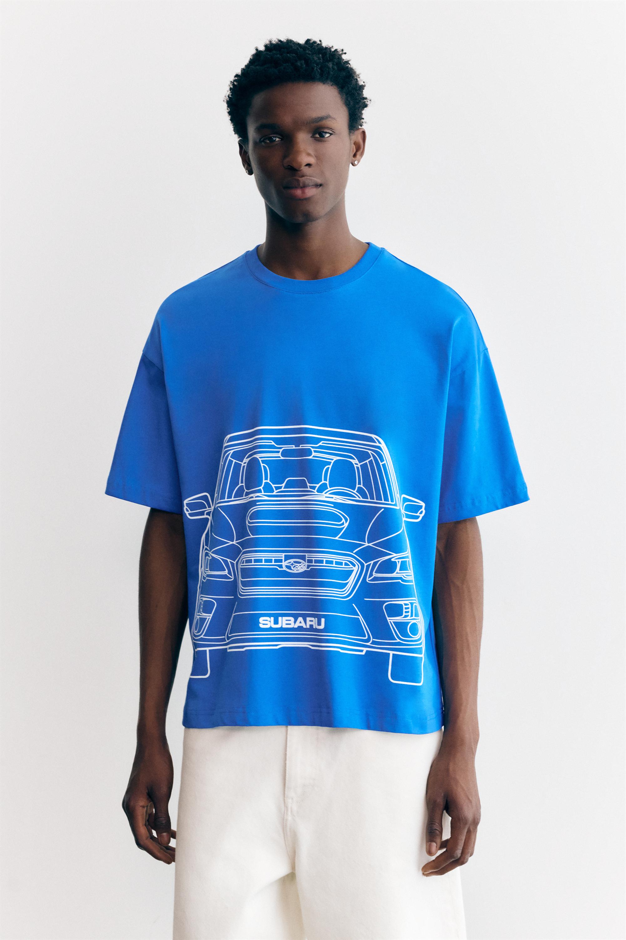 T-Shirt Subaru Azul
