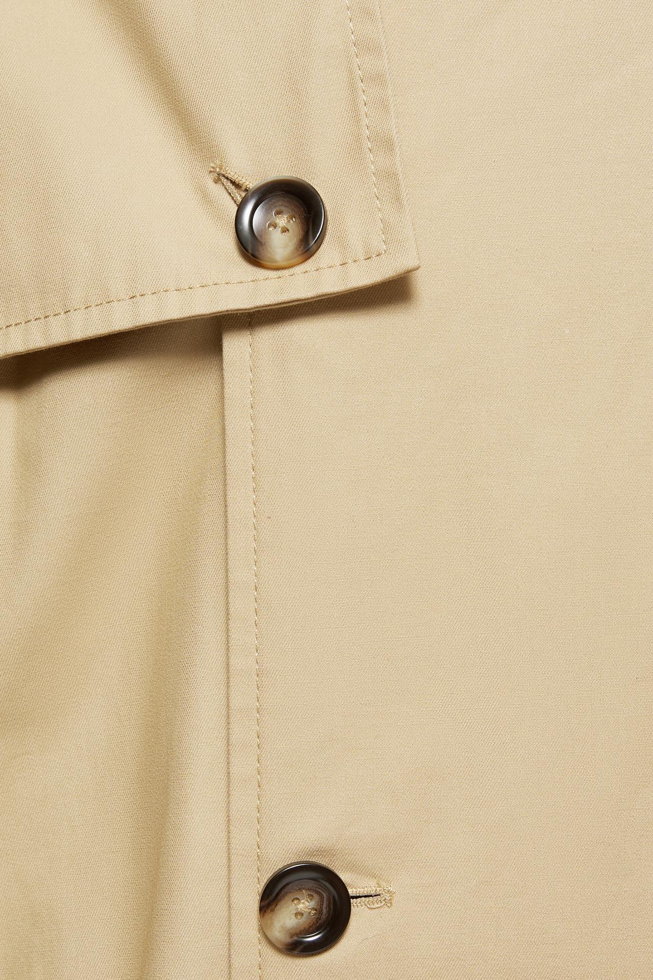 Long belted trench coat — Sand