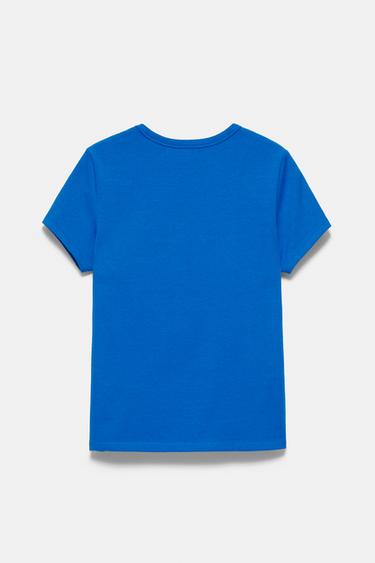 Fitted short sleeve T-shirt — Blue 7