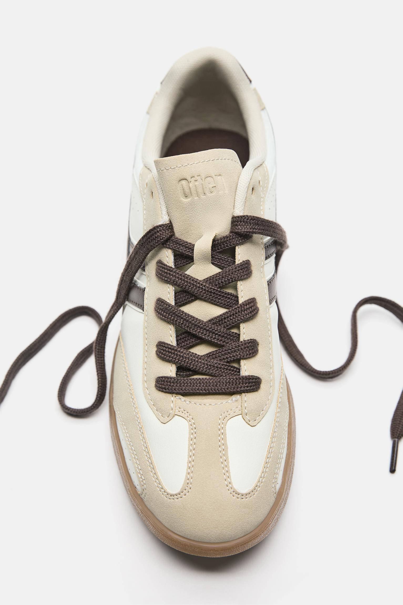 Retro trainers — Ecru