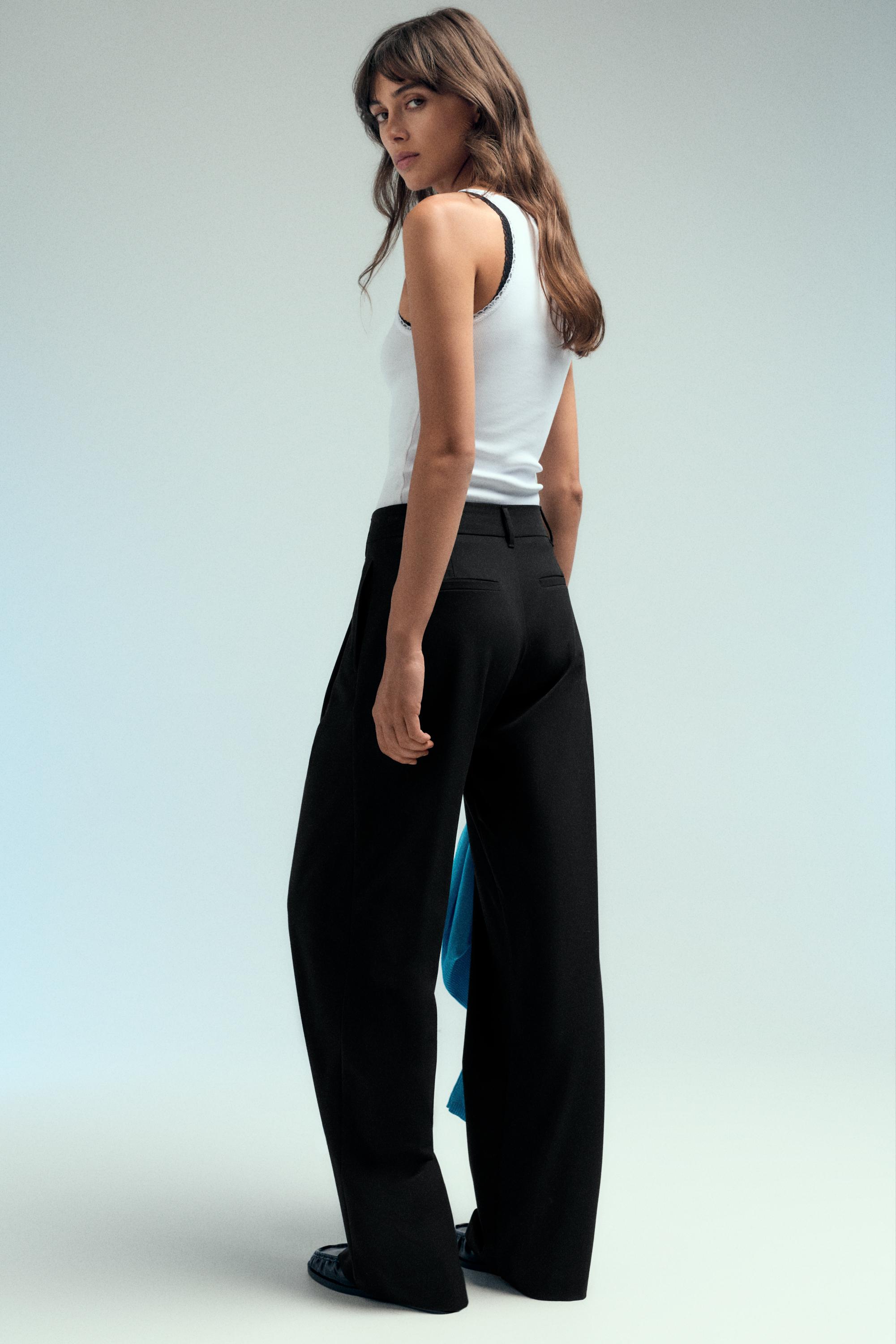 Darted smart trousers — Black
