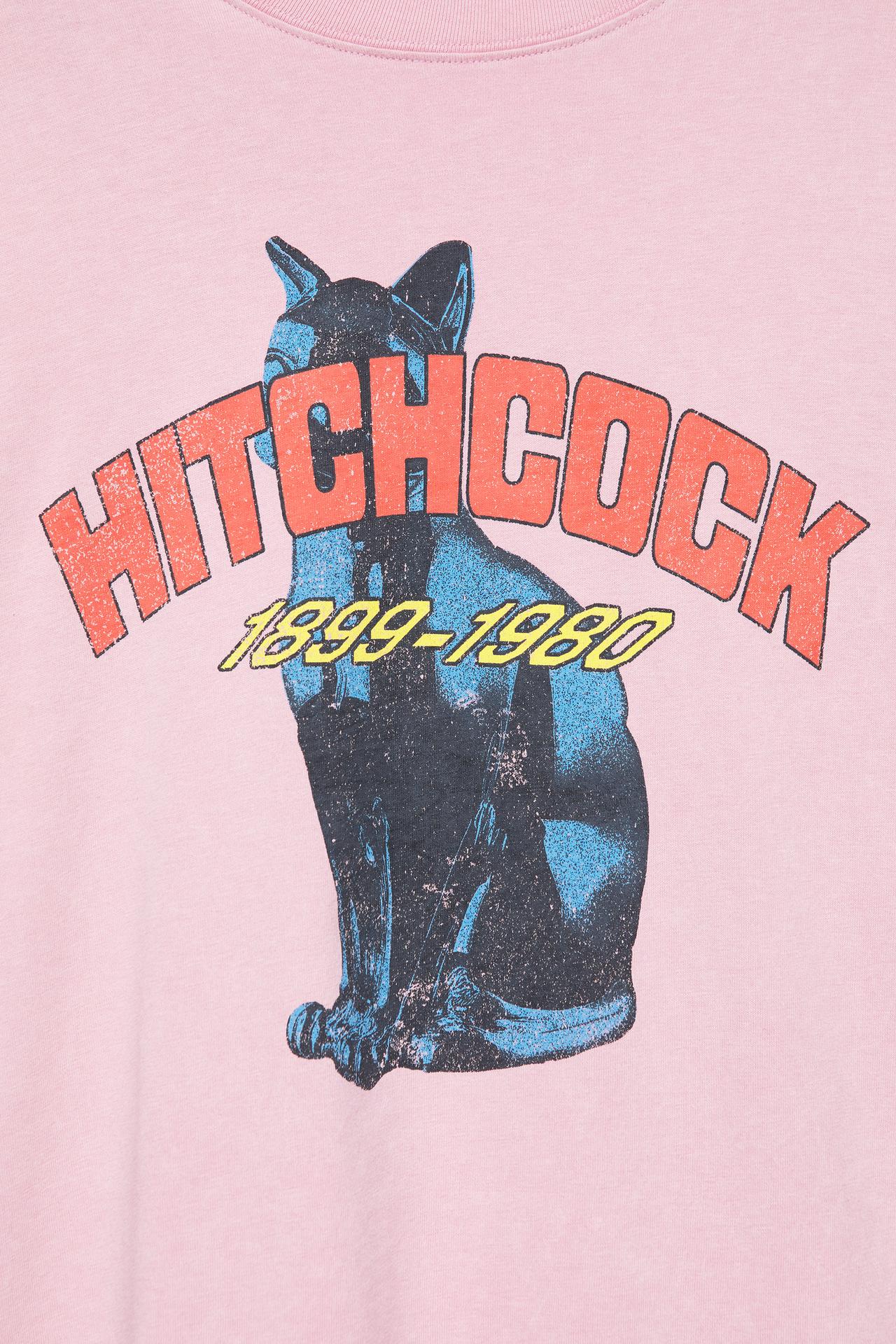 Hitchcock long sleeve T-shirt — Faded pink