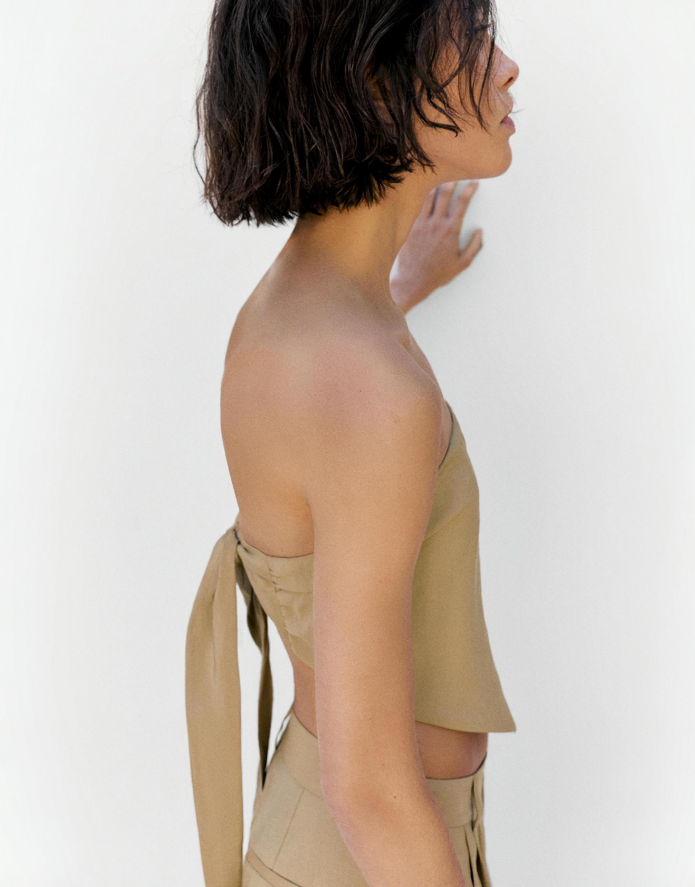 Bandana top — Light camel