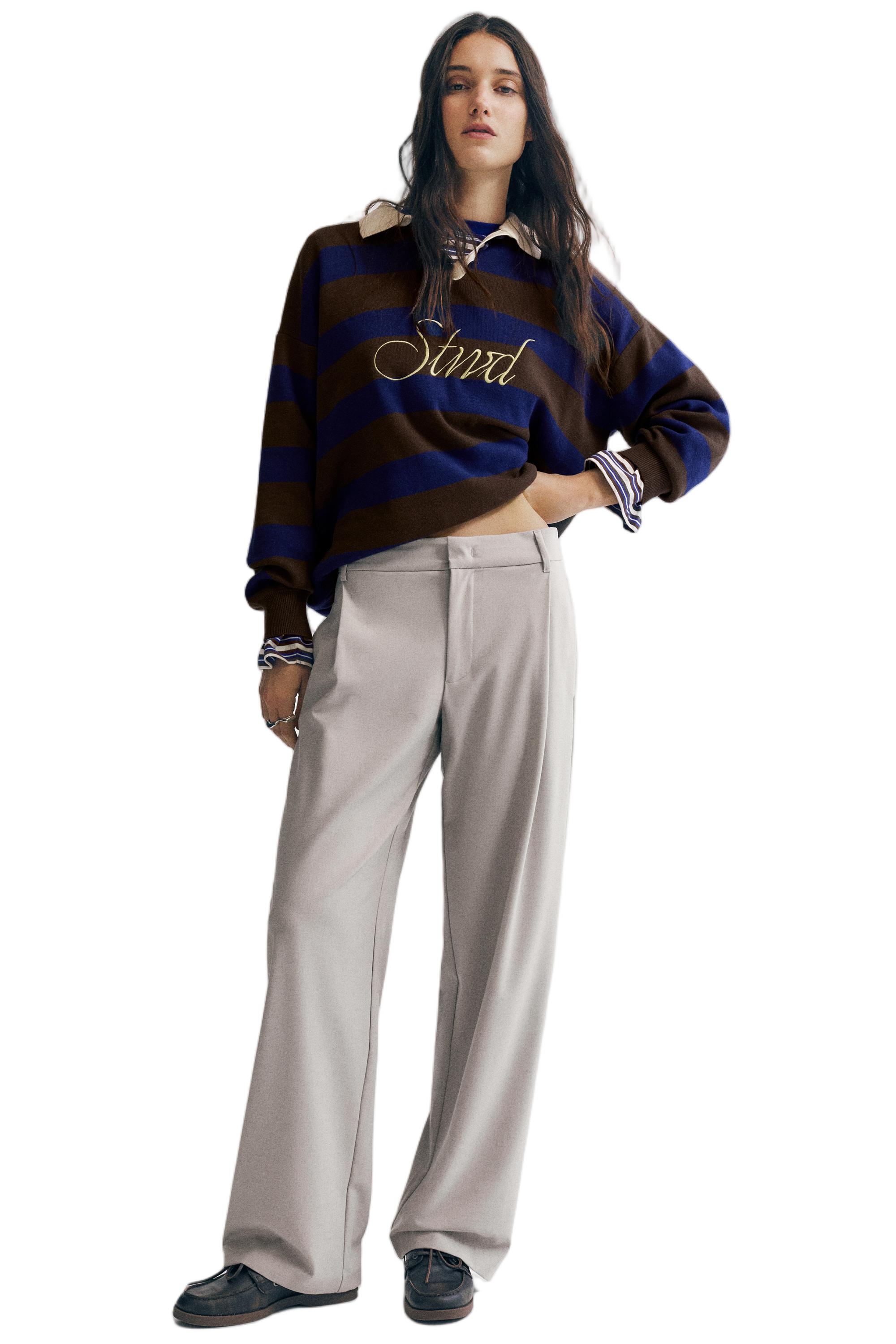 Darted smart trousers — Ecru