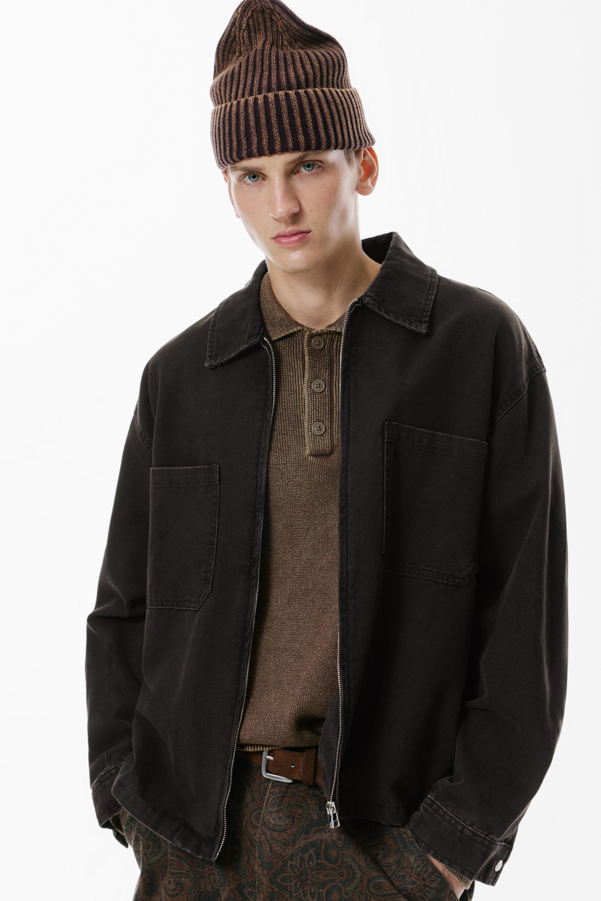 Hemd Mit Reißverschluss Und Taschen