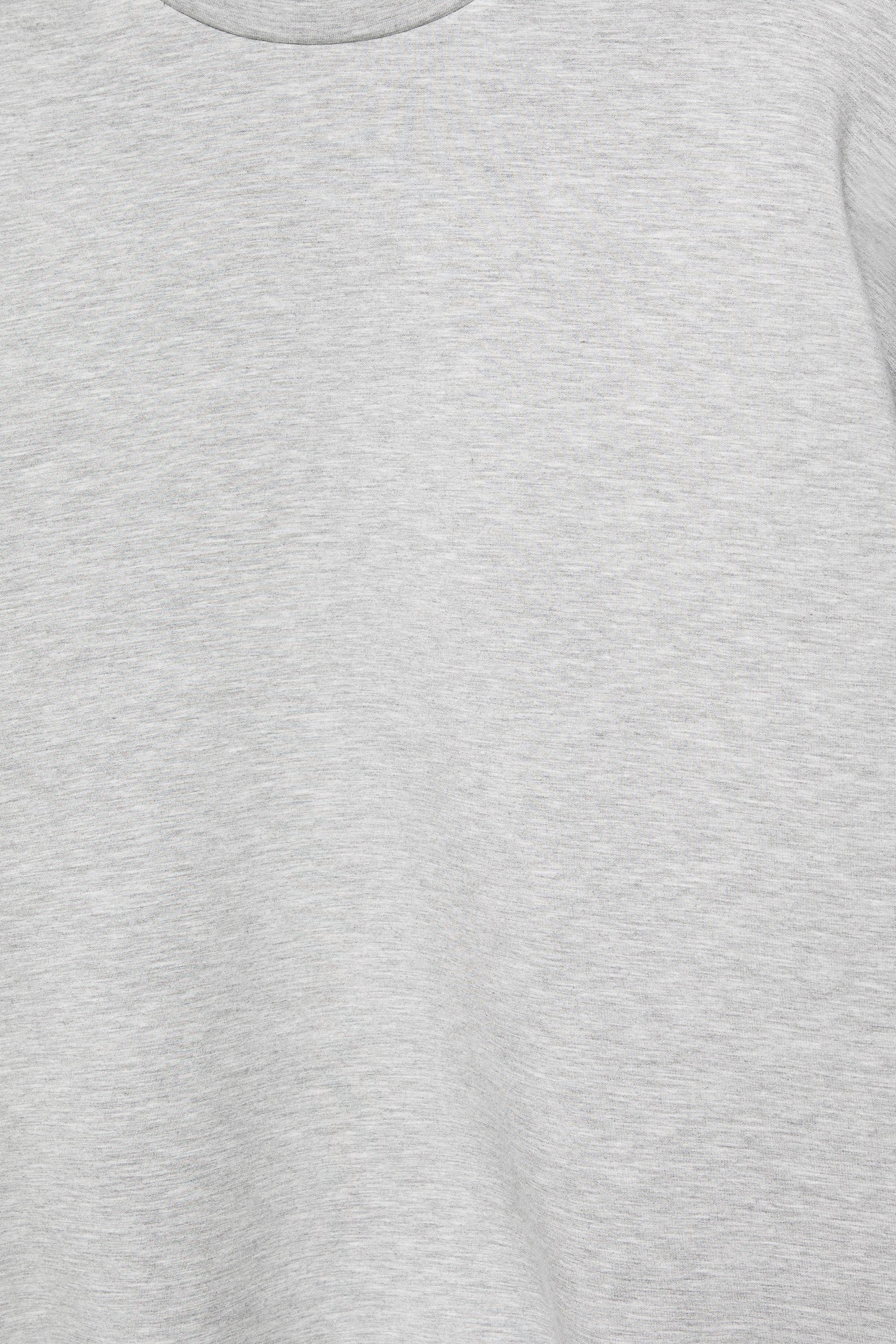 Interlock round neck sweatshirt — Grey marl