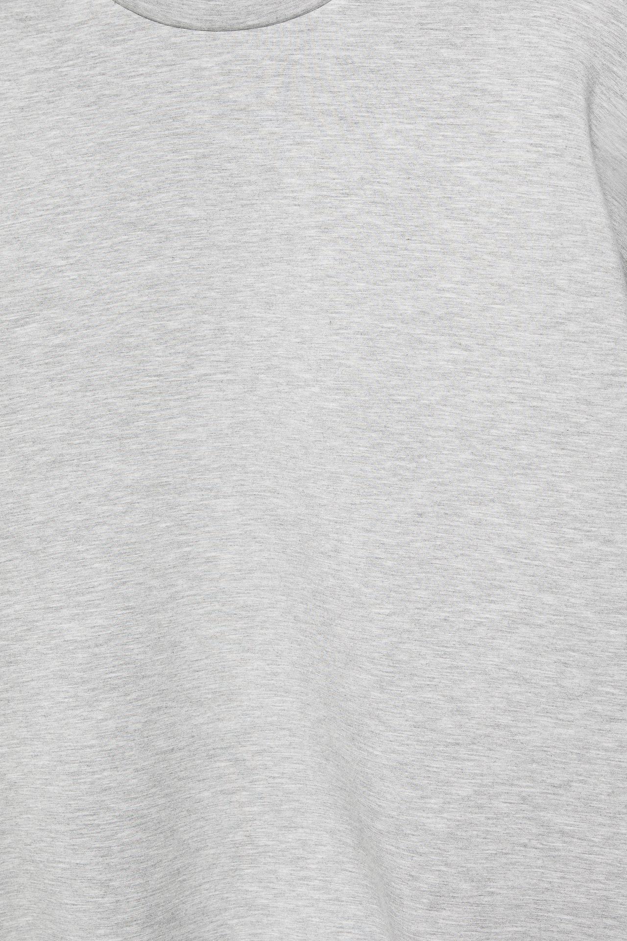 Interlock round neck sweatshirt — Grey marl
