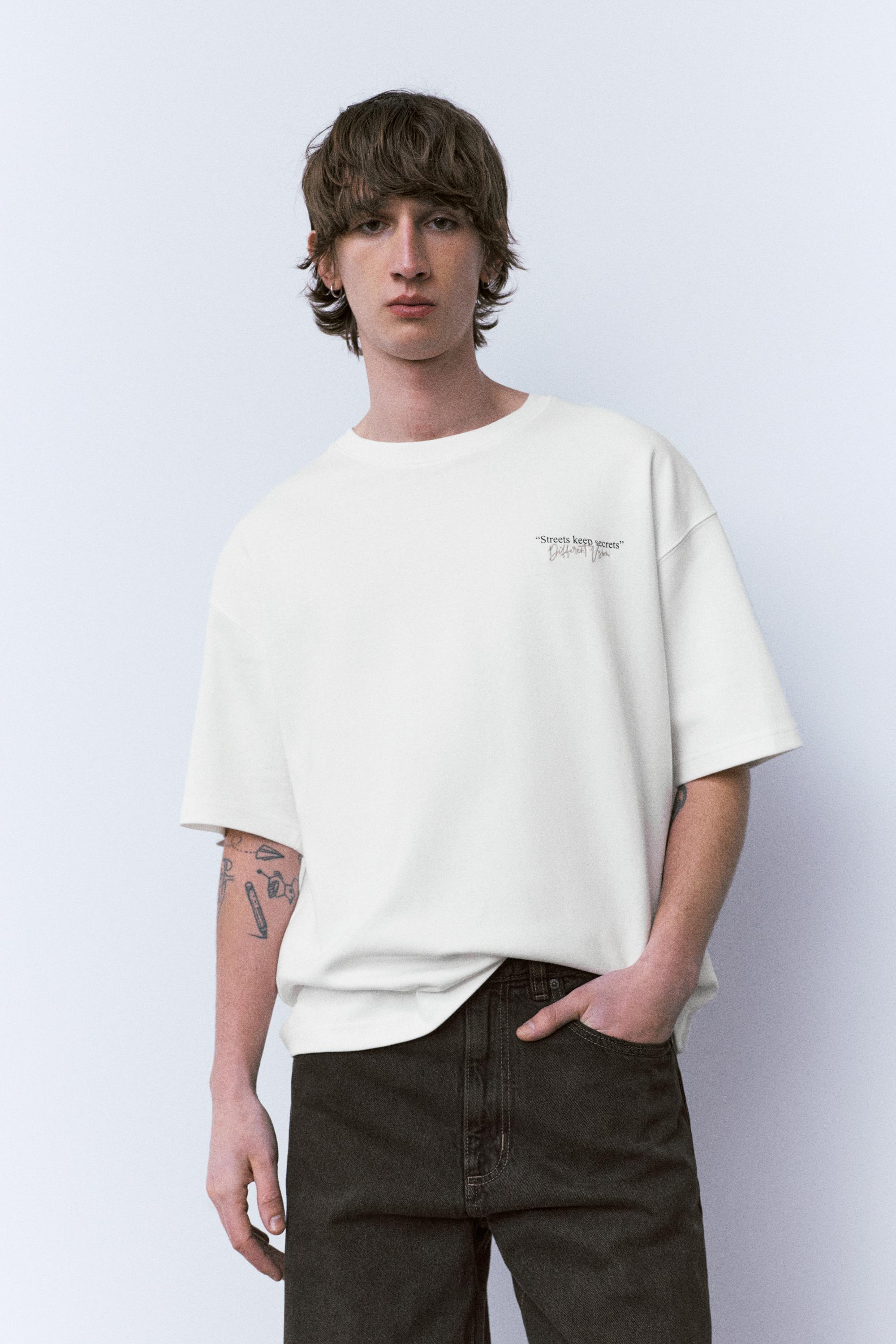 Kısa kollu Retrospective grafik sweatshirt - Görsel 24