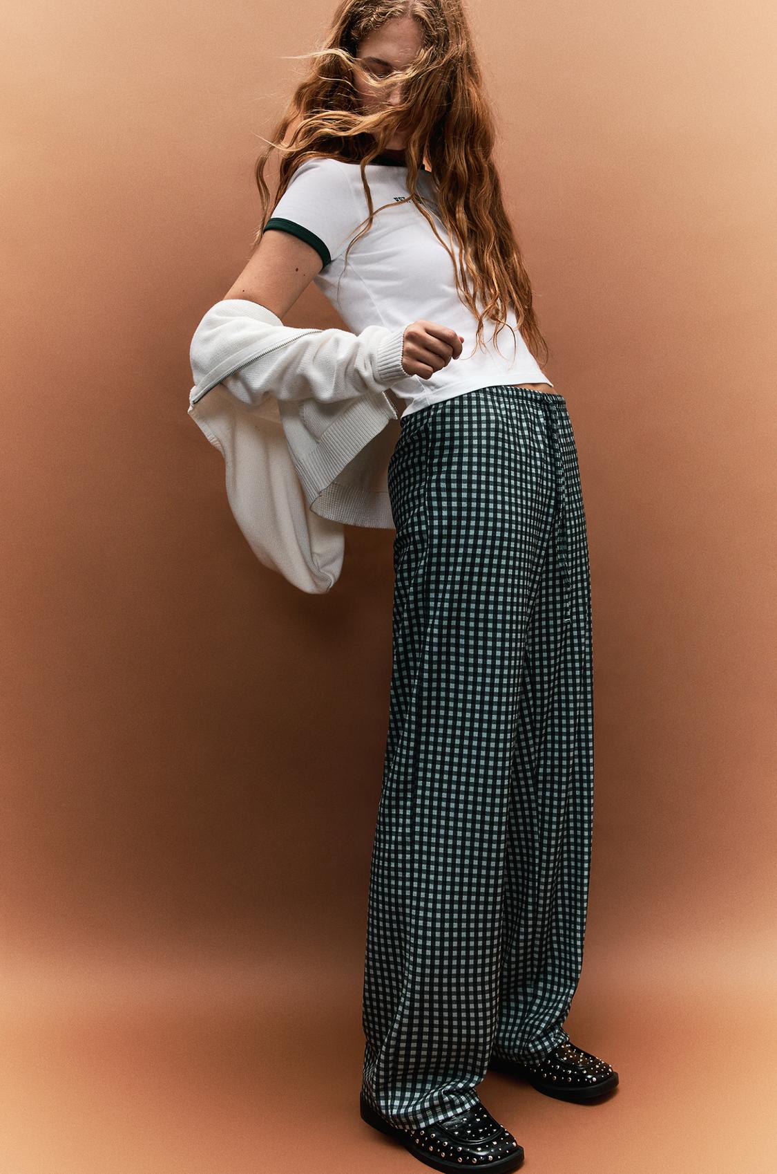 Trousers Pantalon Cuadros Pull And Bear Pantalon Cargo Pantalon