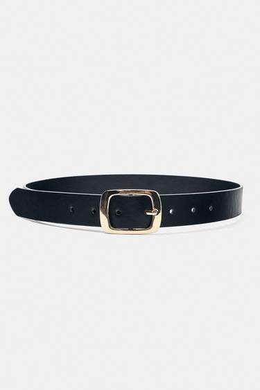 Rectangular buckle belt — Black 1