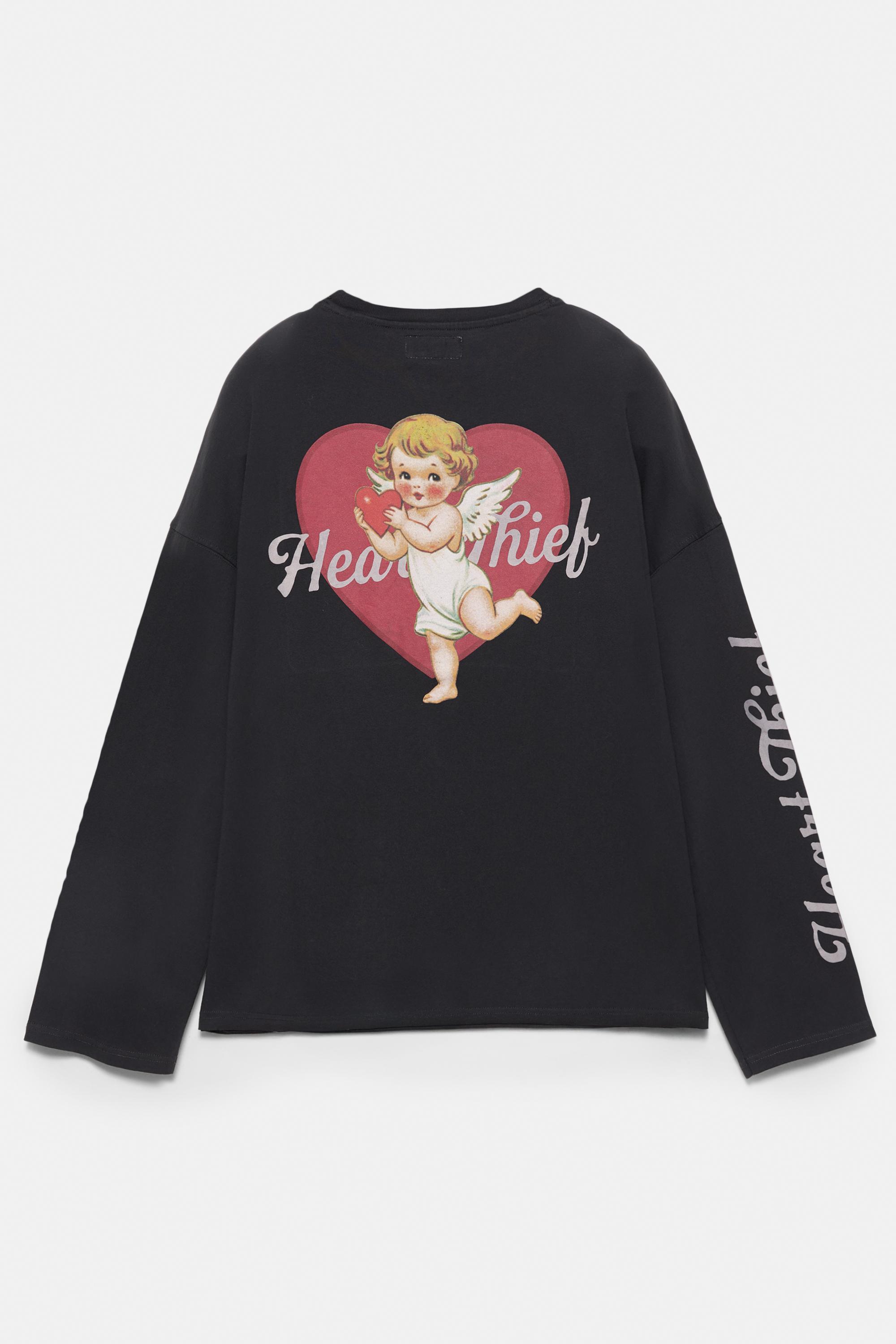 Uzun kollu Kupid t-shirt