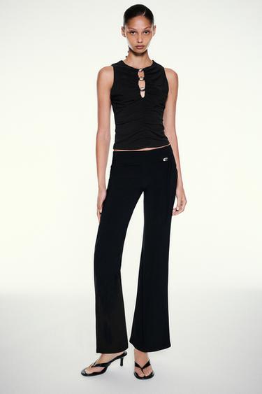 Cut-out embellished top — Black 4