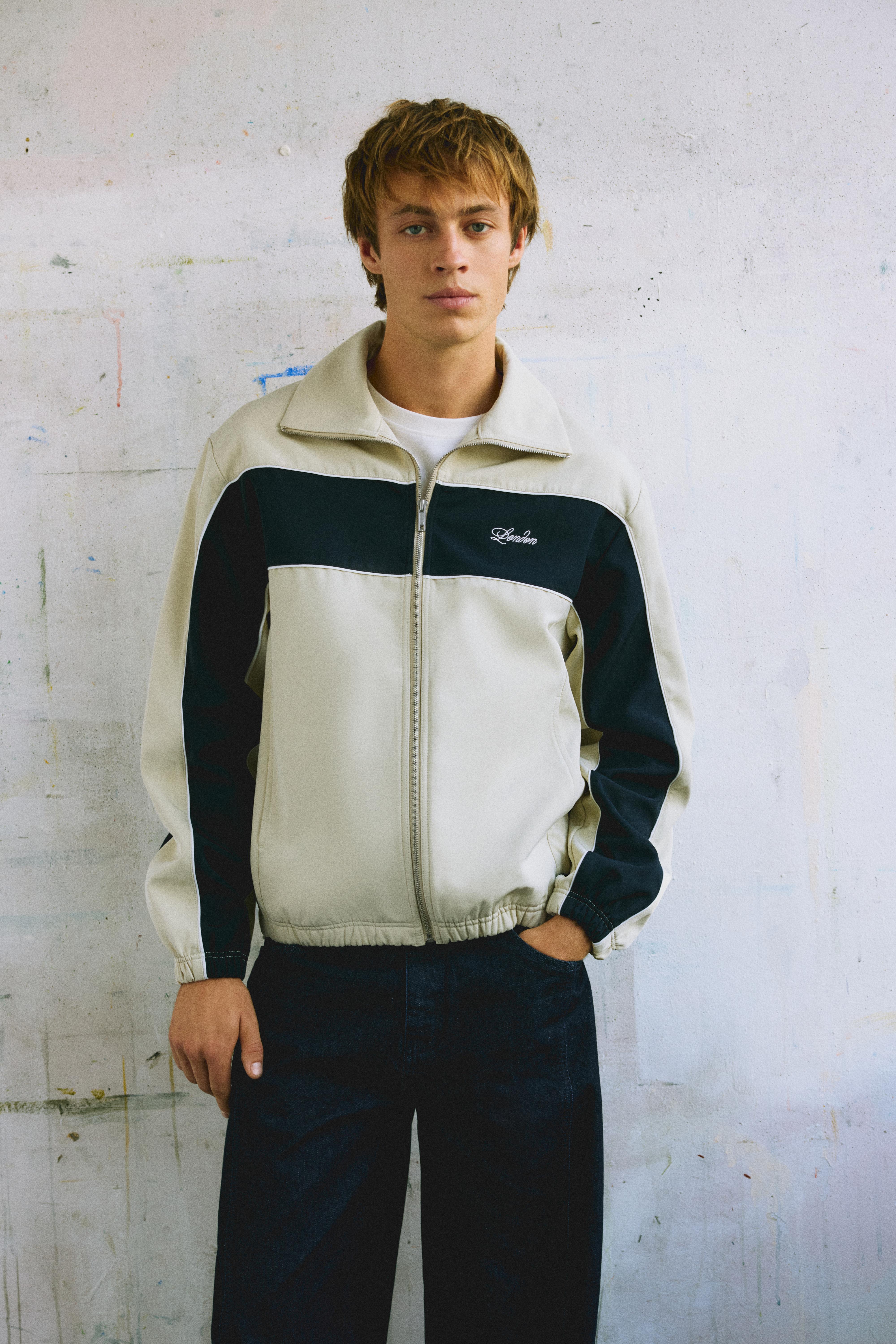 Veste Zippée À Panneaux Veste Zippée À Panneaux