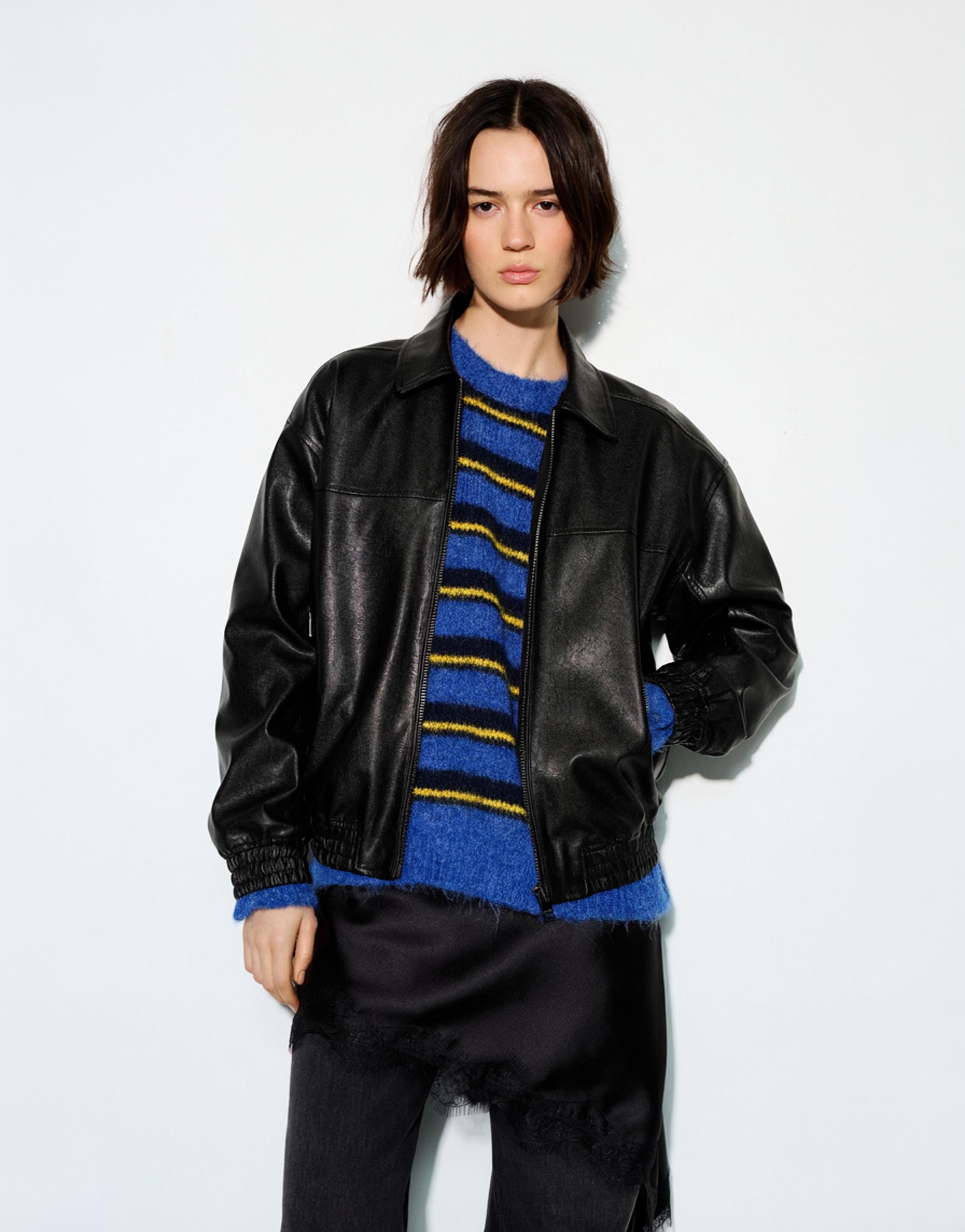 Suni Deri Baba Kesim Ceket - Görsel 53