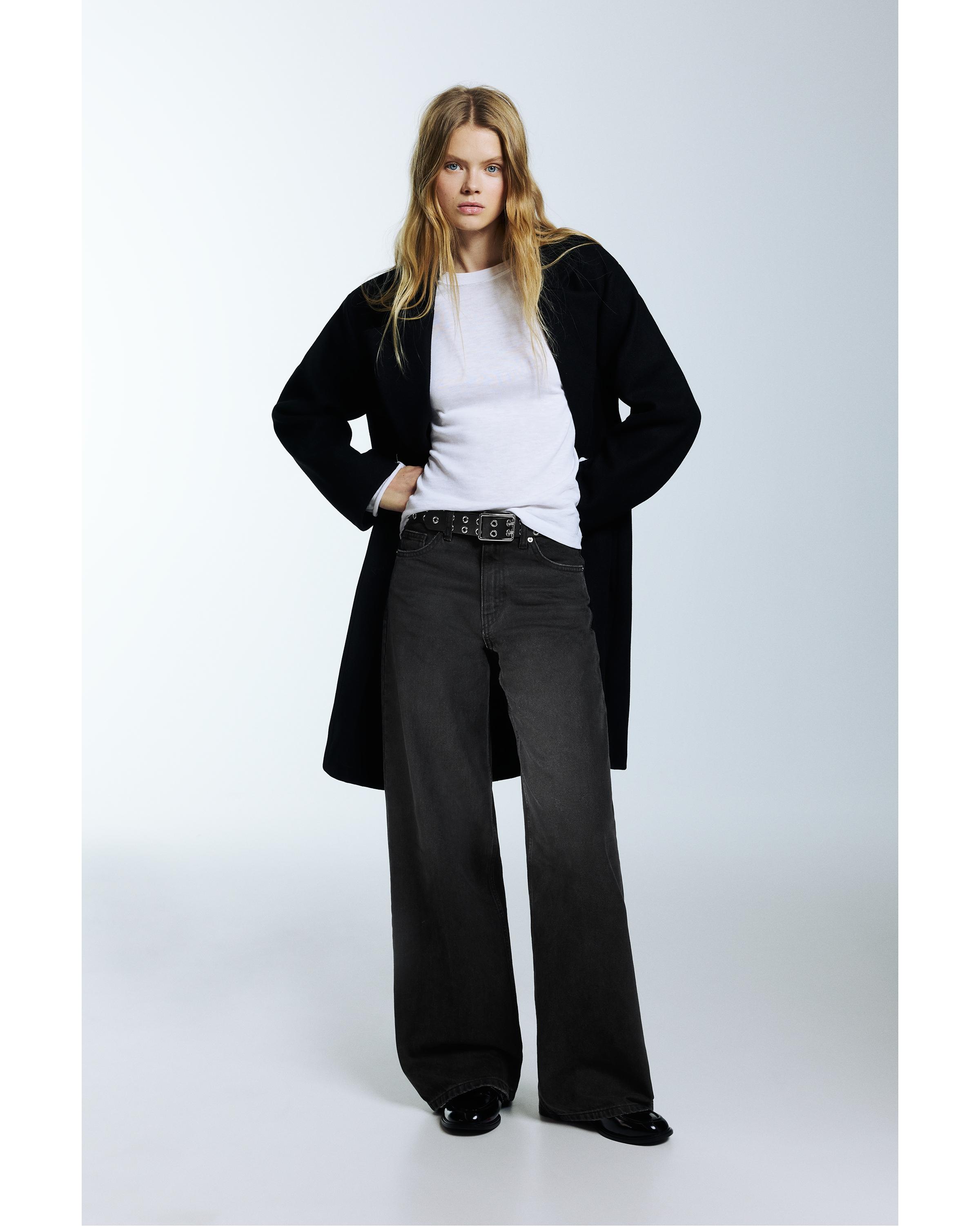 Wide leg yüksek bel jean - Görsel 24