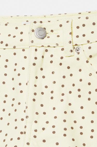 Mini polka dot shorts — Pale yellow 8