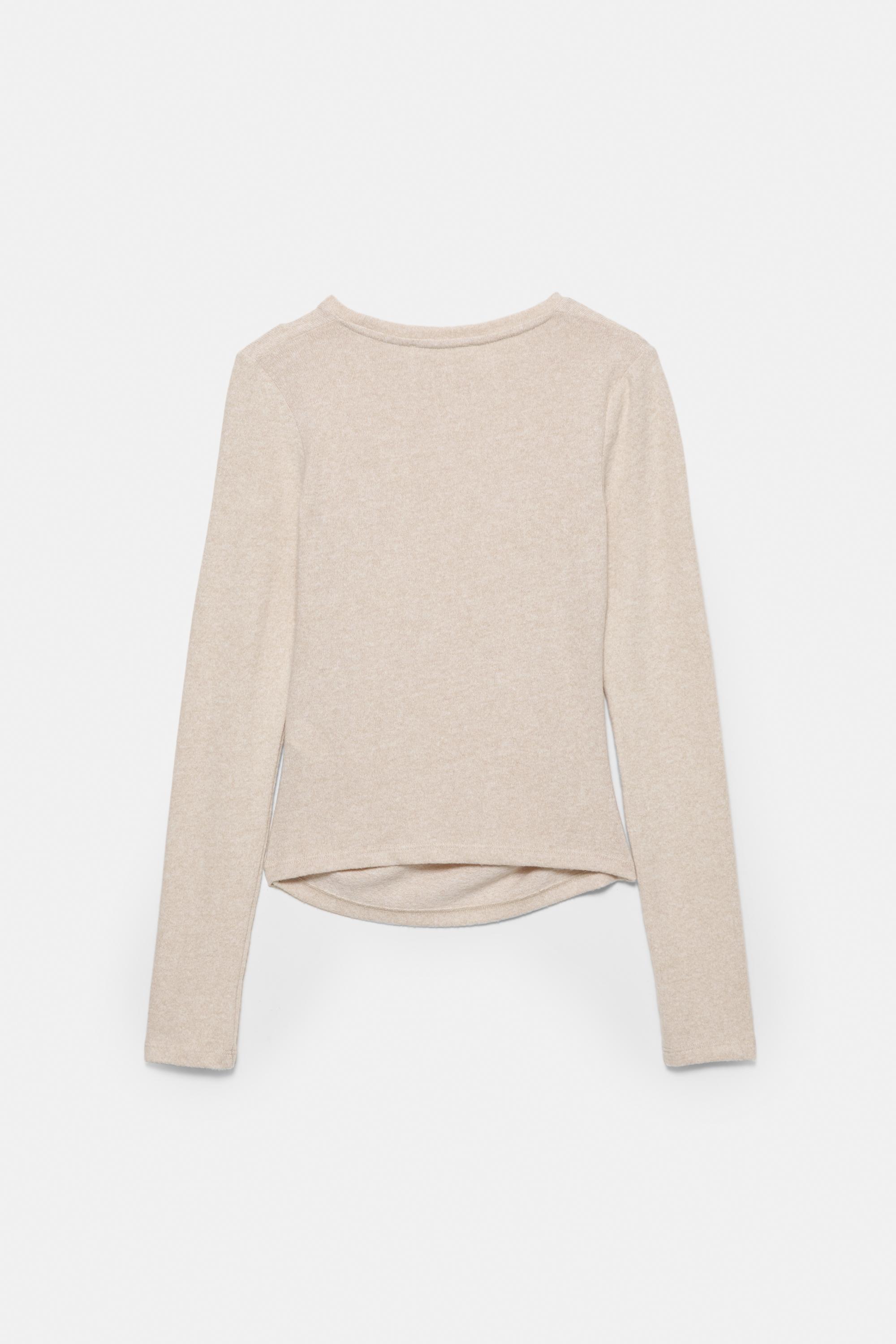 Büzgülü yumuşak dokulu tişört - Görsel 26