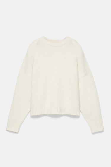 Basic knit jumper — Ecru 6