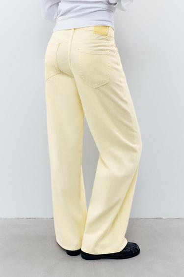 Low-rise baggy jeans — Yellow 2